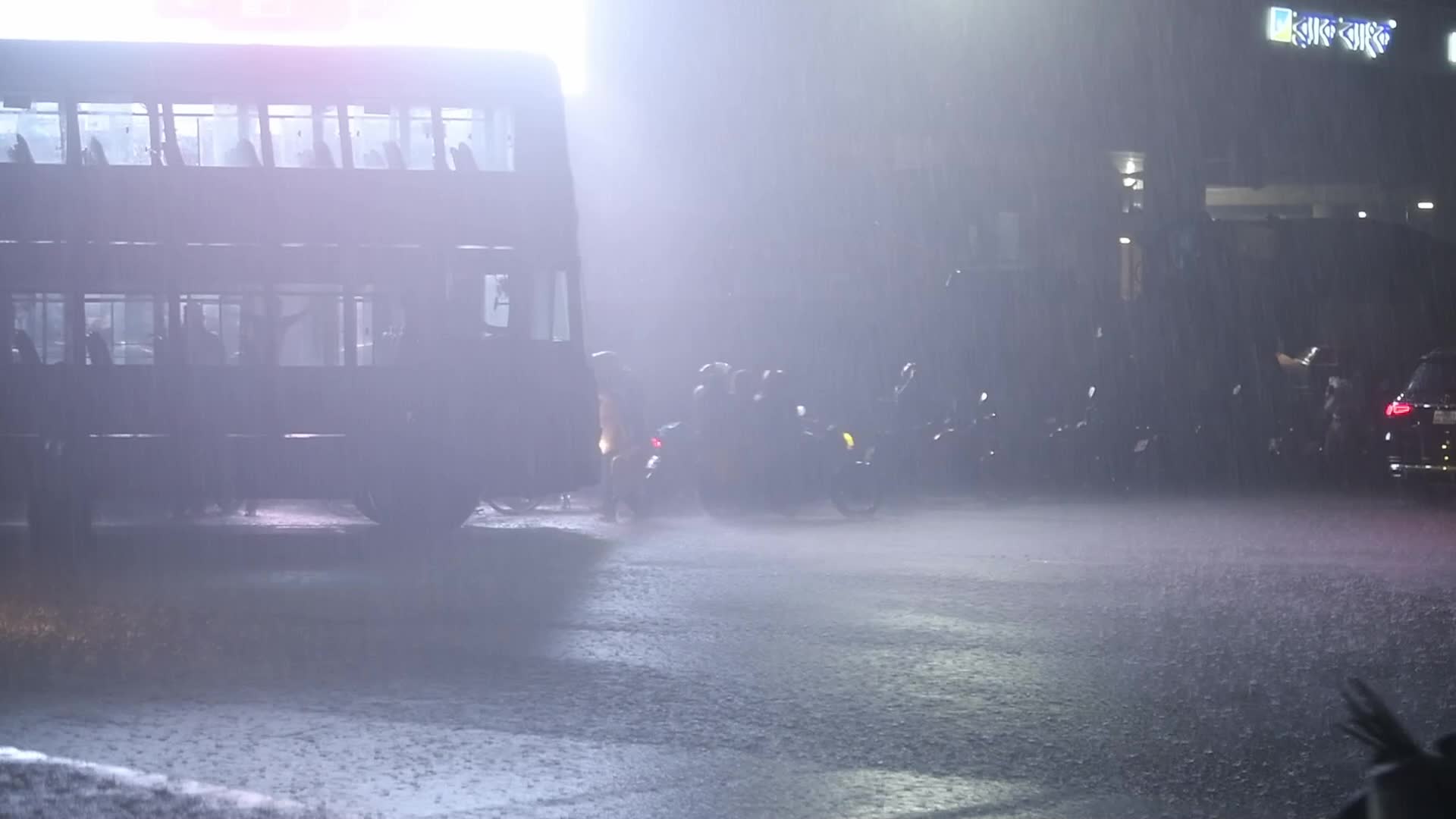 Heavy rainfall in Dhaka