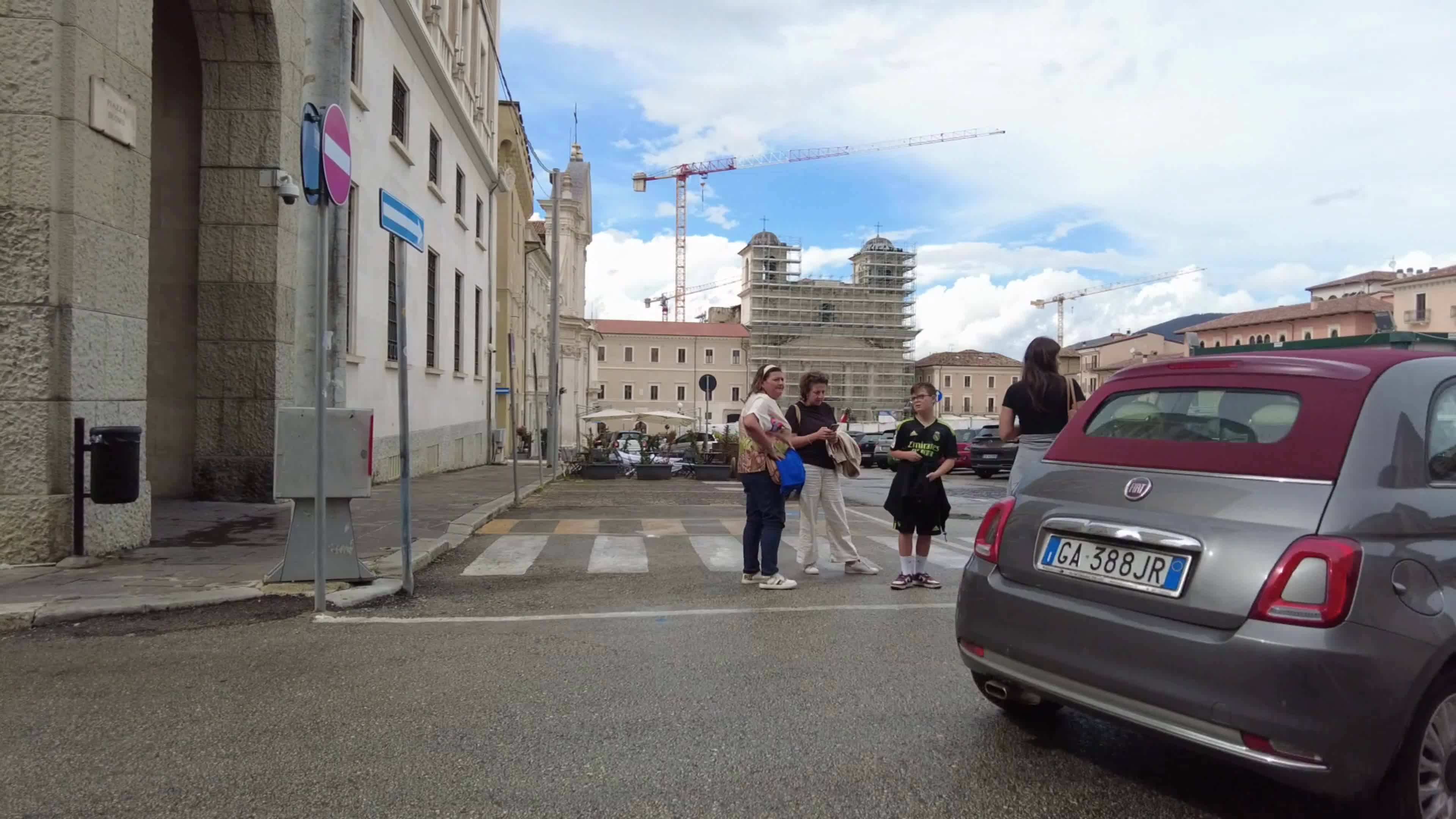L'Aquila Piazza Duomo Restyling Works Continue