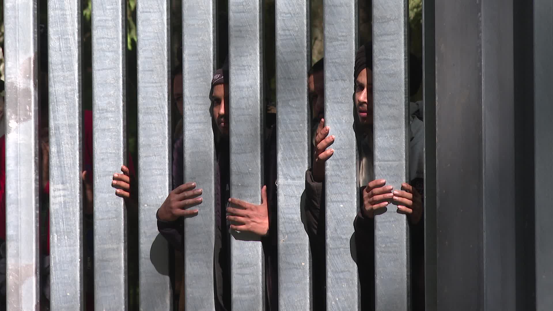 Migrants stuck at Poland's border wall with Belarus