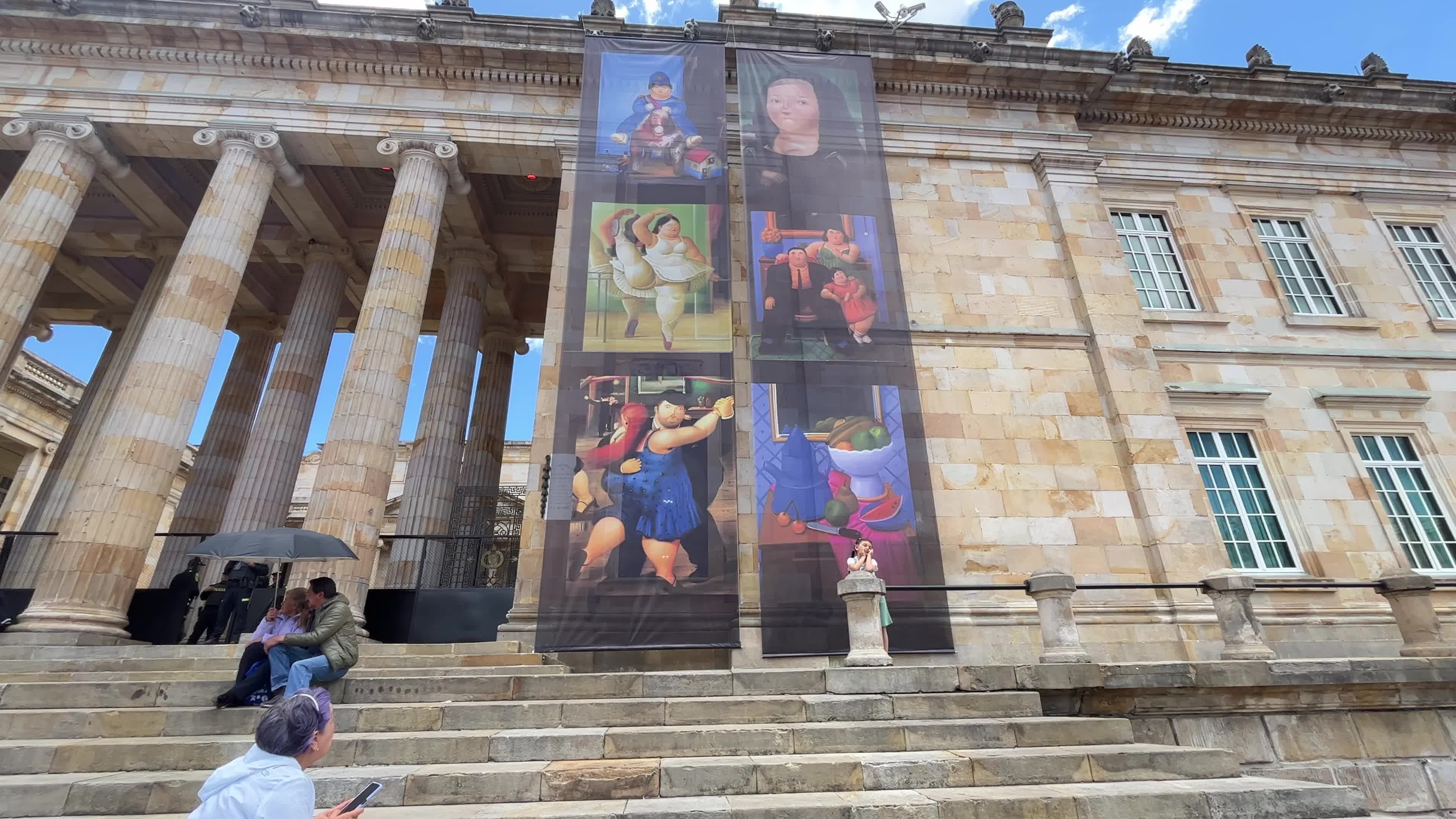 Tribute to artist Fernando Botero in Bogota, Colombia