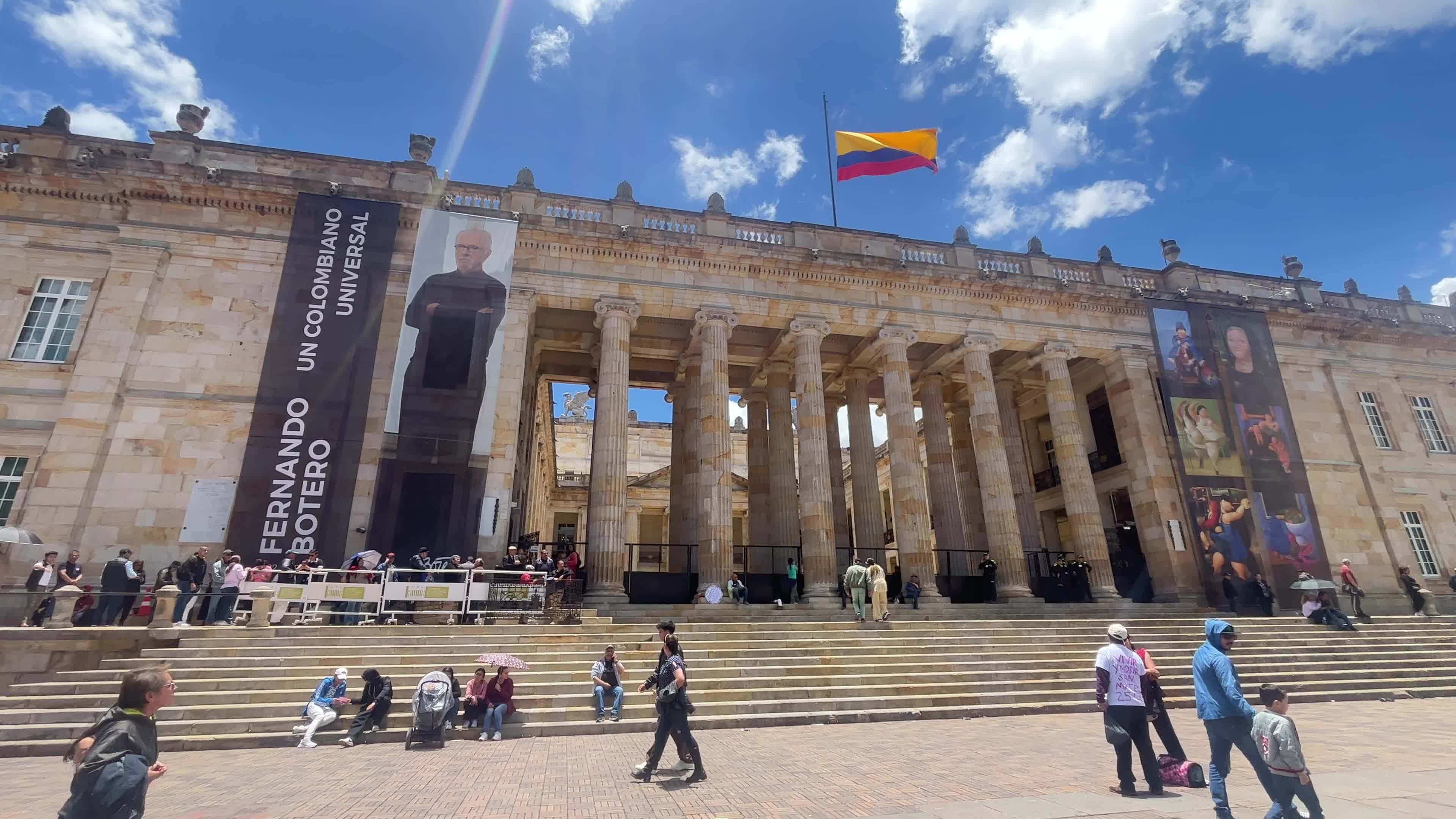Tribute to artist Fernando Botero in Bogota, Colombia
