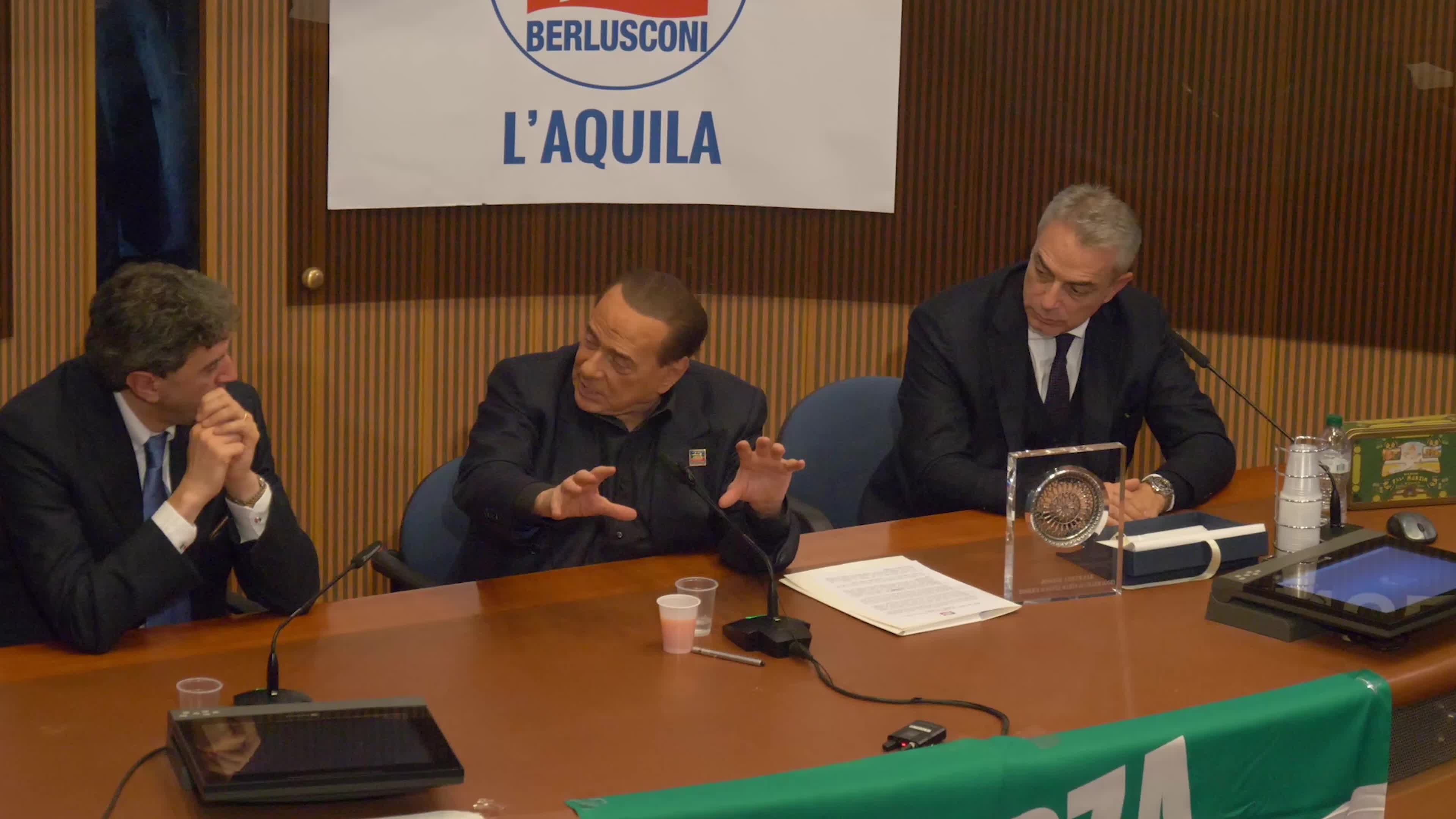 File Video Of Silvio Berlusconi In L'Aquila, Italy