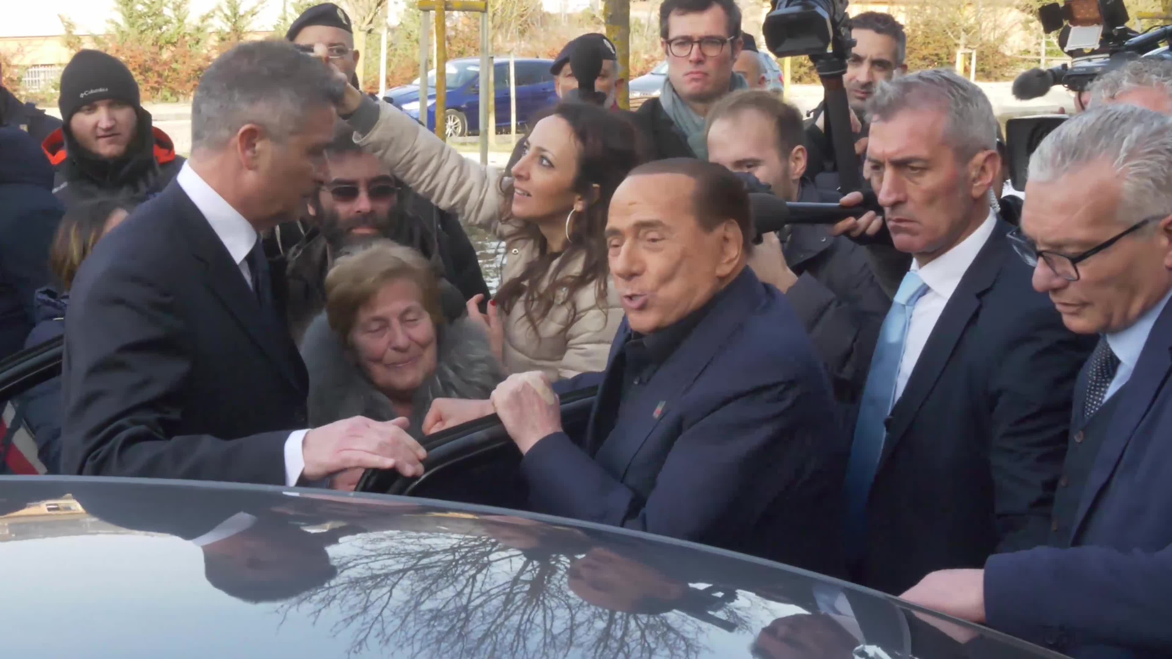 File Video Of Silvio Berlusconi In L'Aquila, Italy