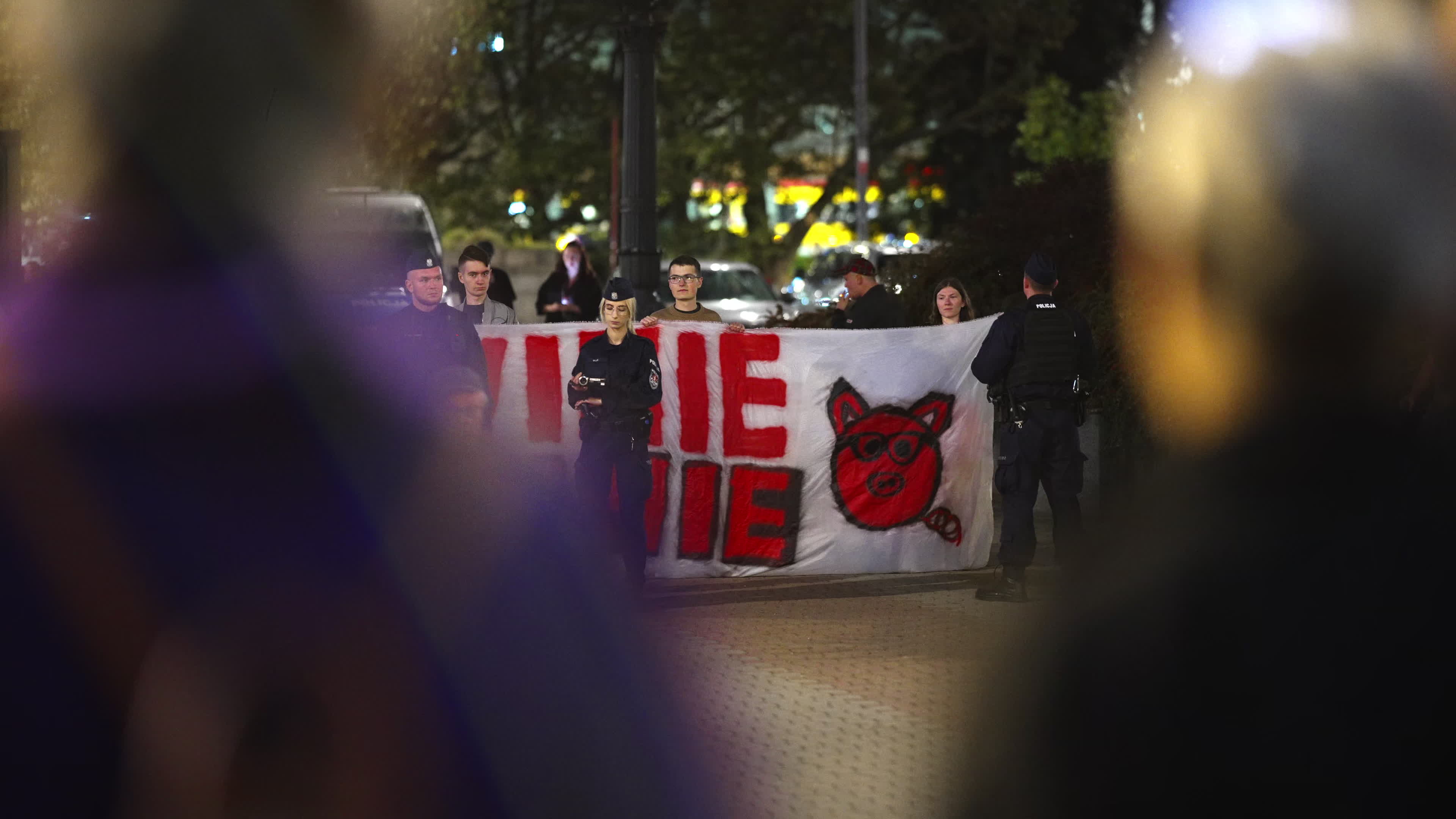 Far-right protest rally against Polish migrant drama film