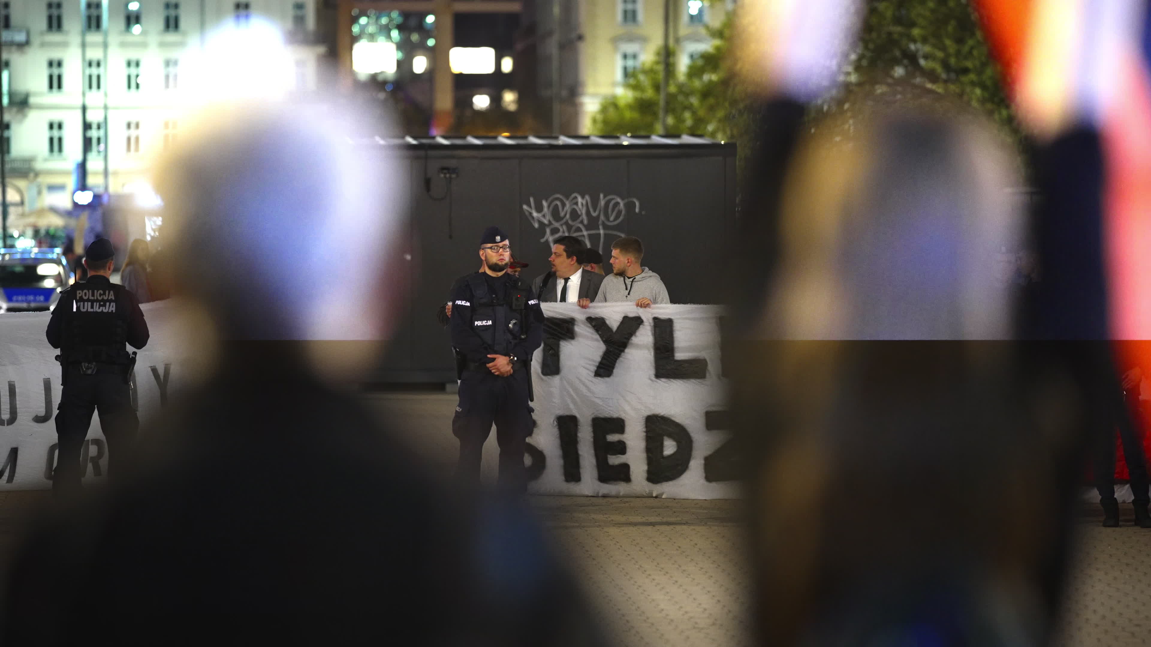 Far-right protest rally against Polish migrant drama film