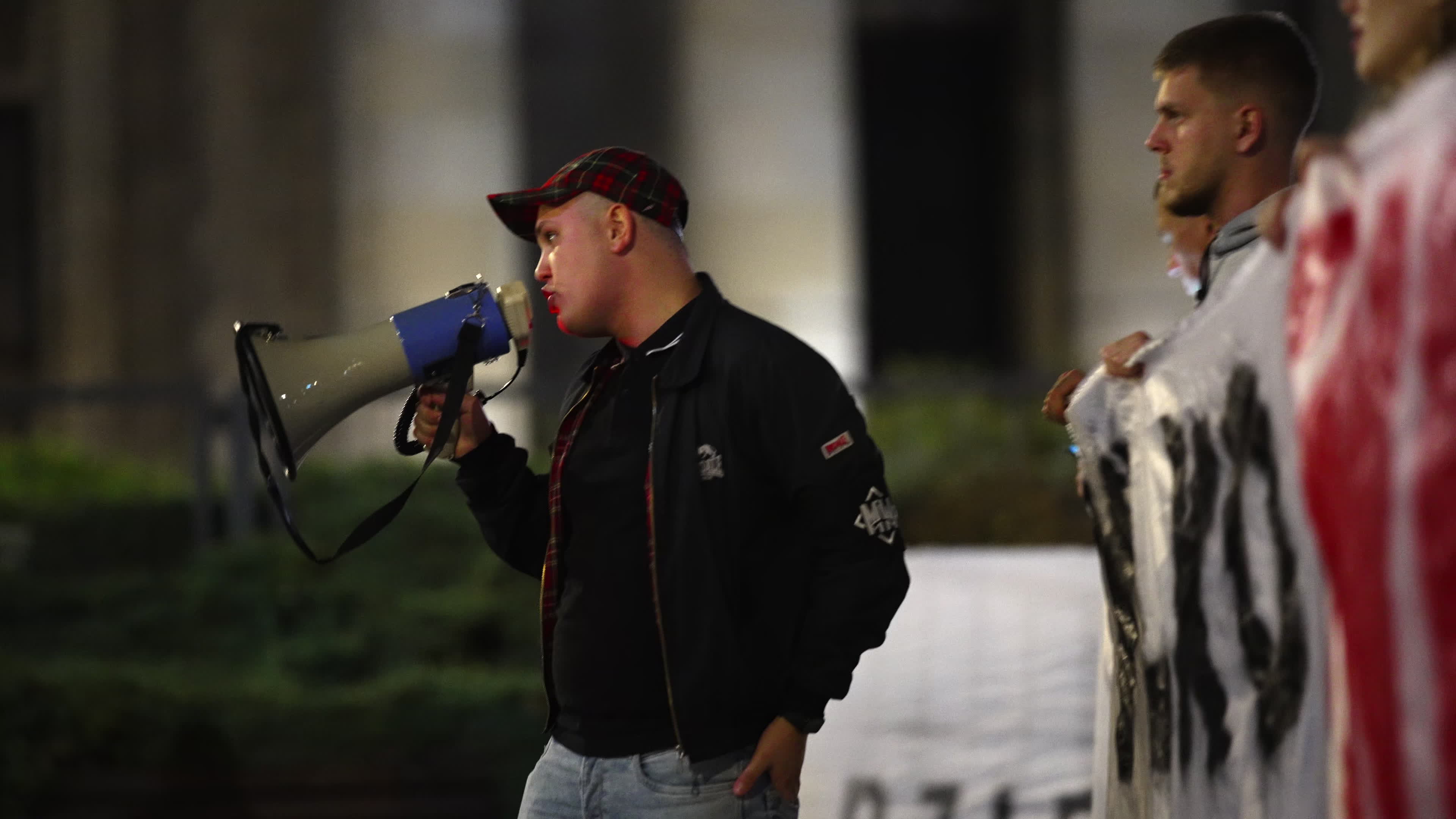 Far-right protest rally against Polish migrant drama film