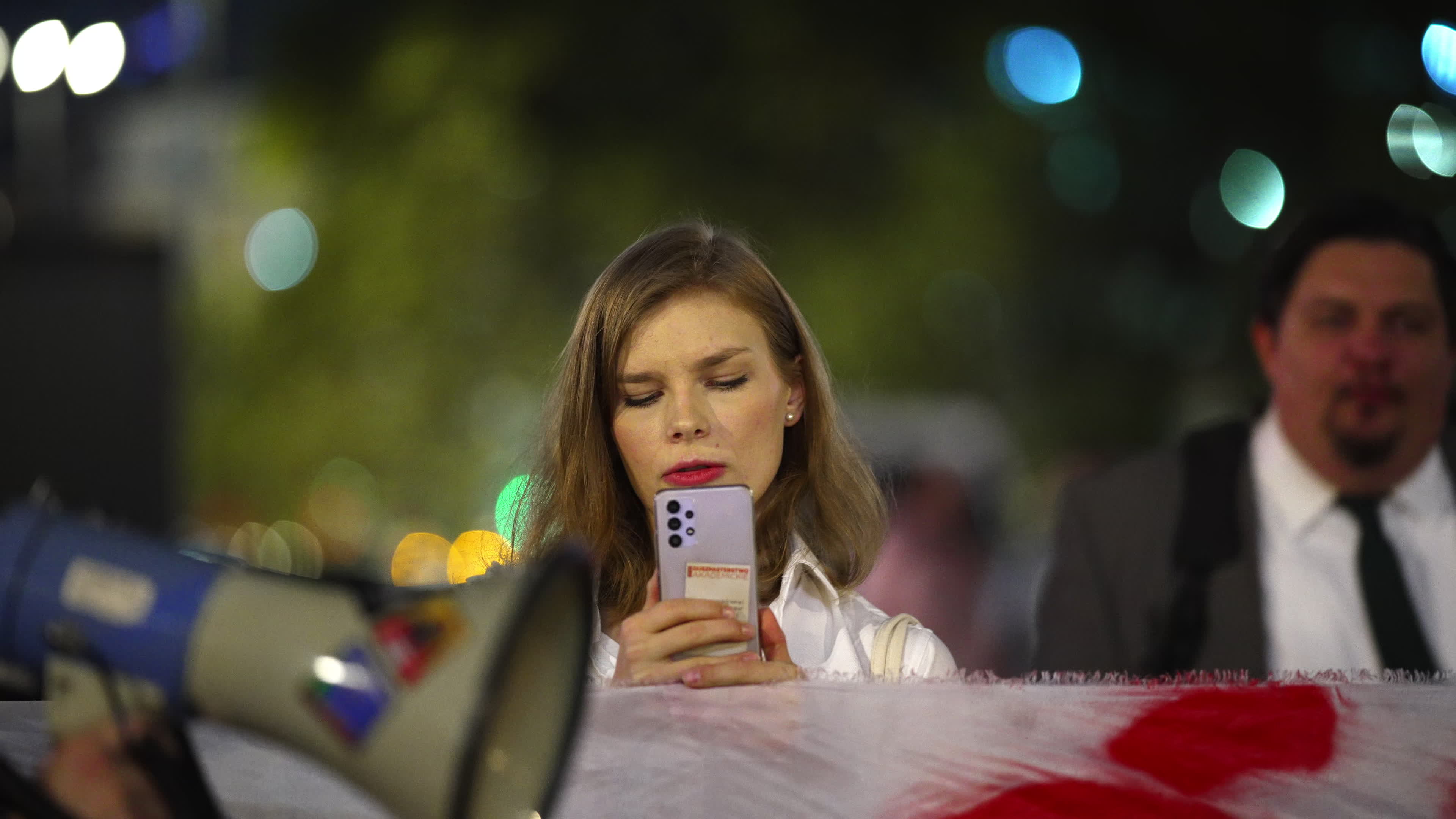Far-right protest rally against Polish migrant drama film