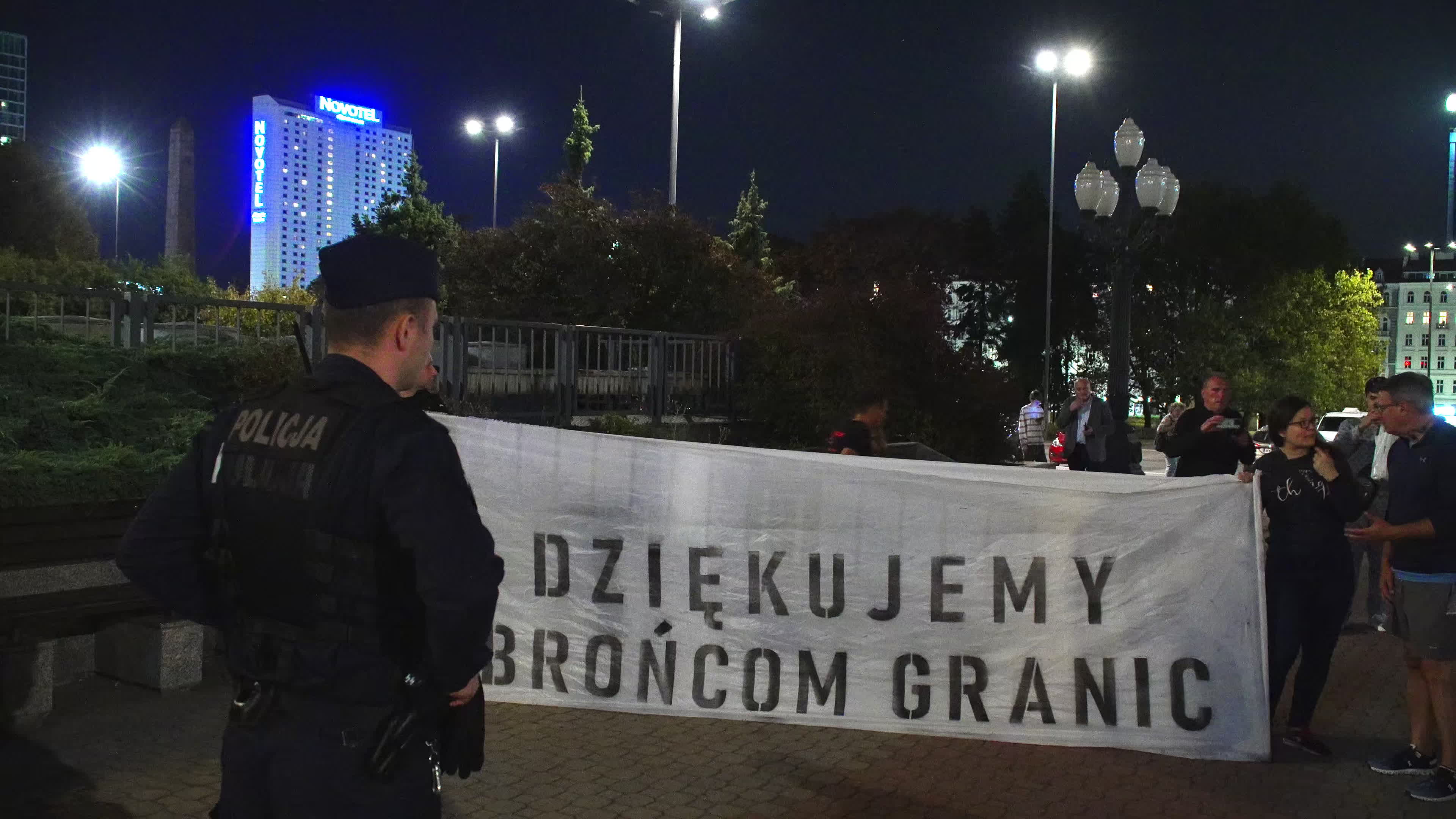 Far-right protest rally against Polish migrant drama film