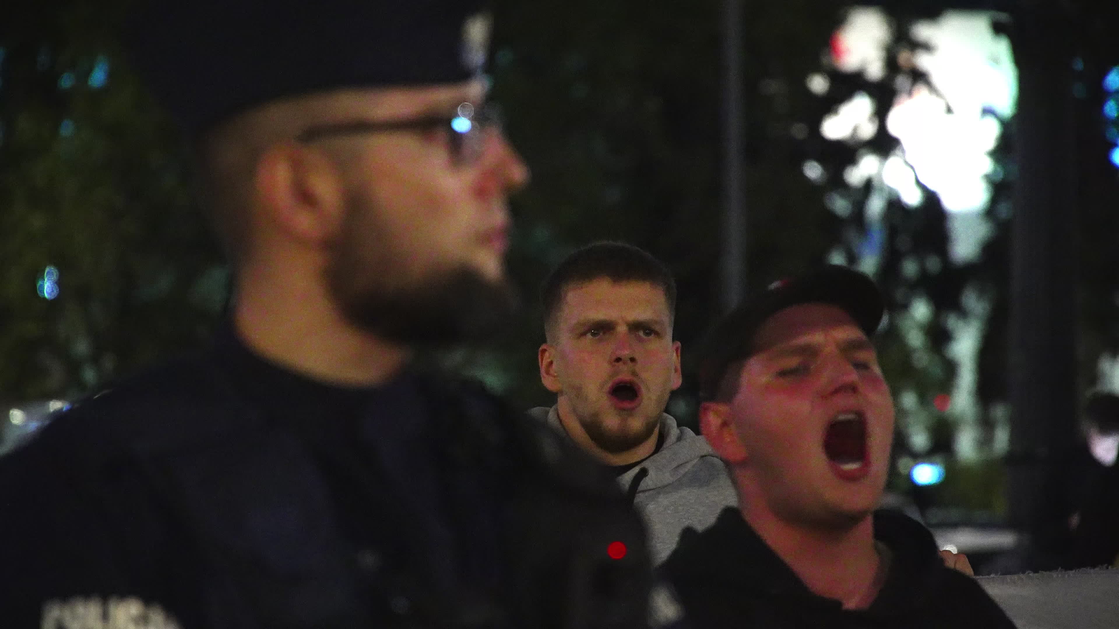 Far-right protest rally against Polish migrant drama film