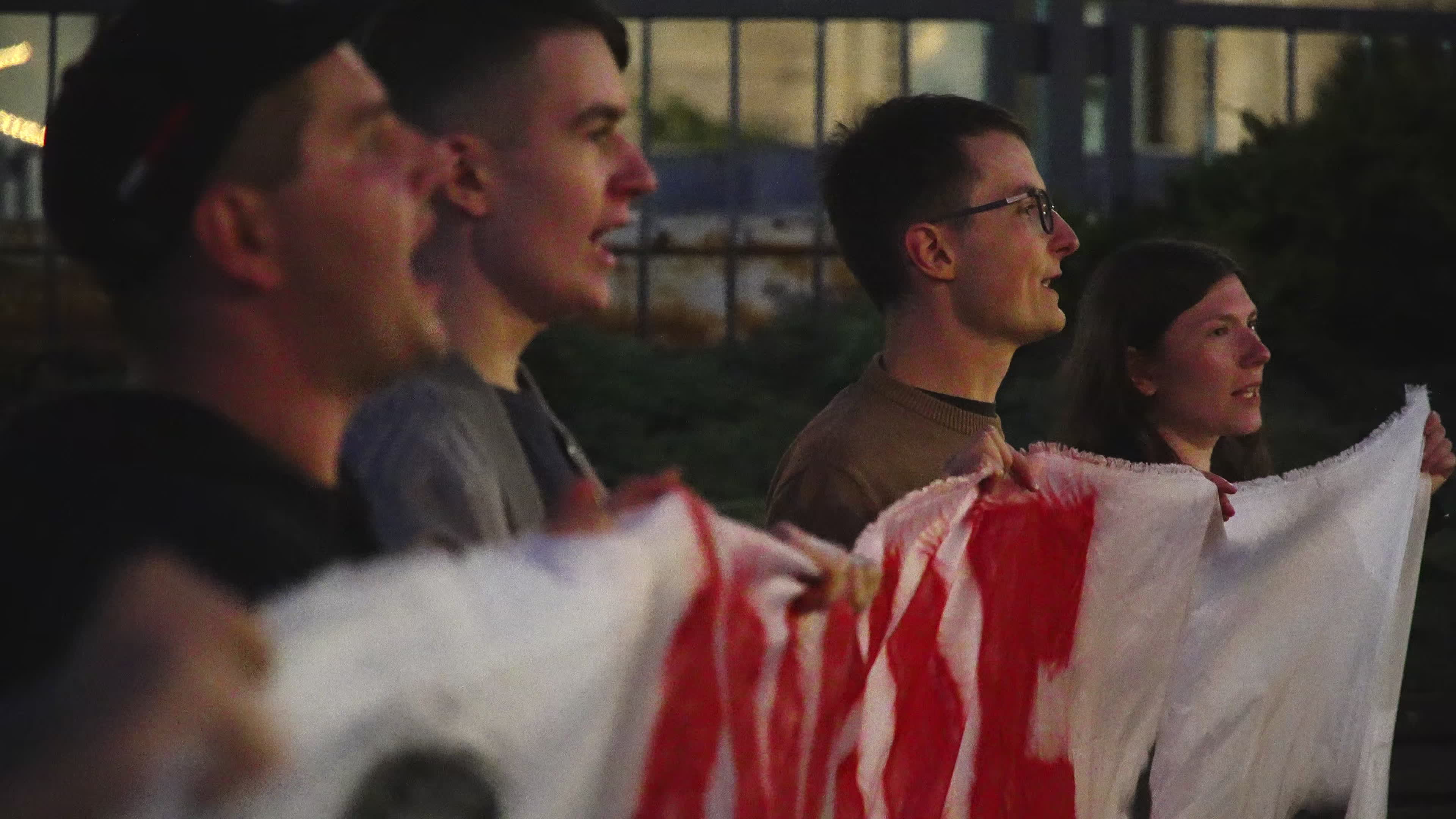 Far-right protest rally against Polish migrant drama film