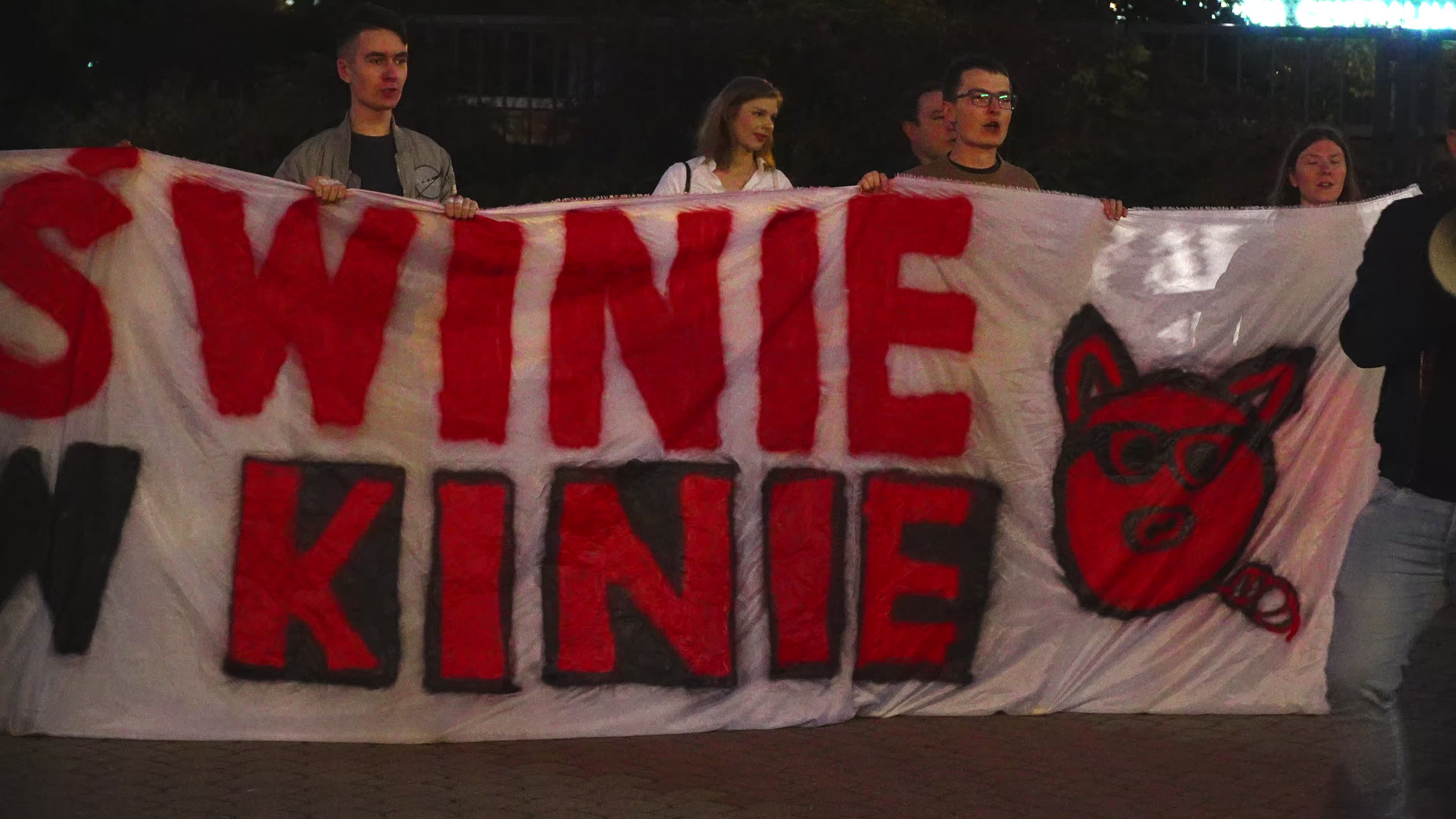 Far-right protest rally against Polish migrant drama film