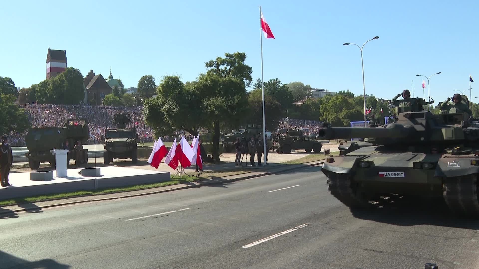 K2 Black Panther Tanks at the Poland's military parade
