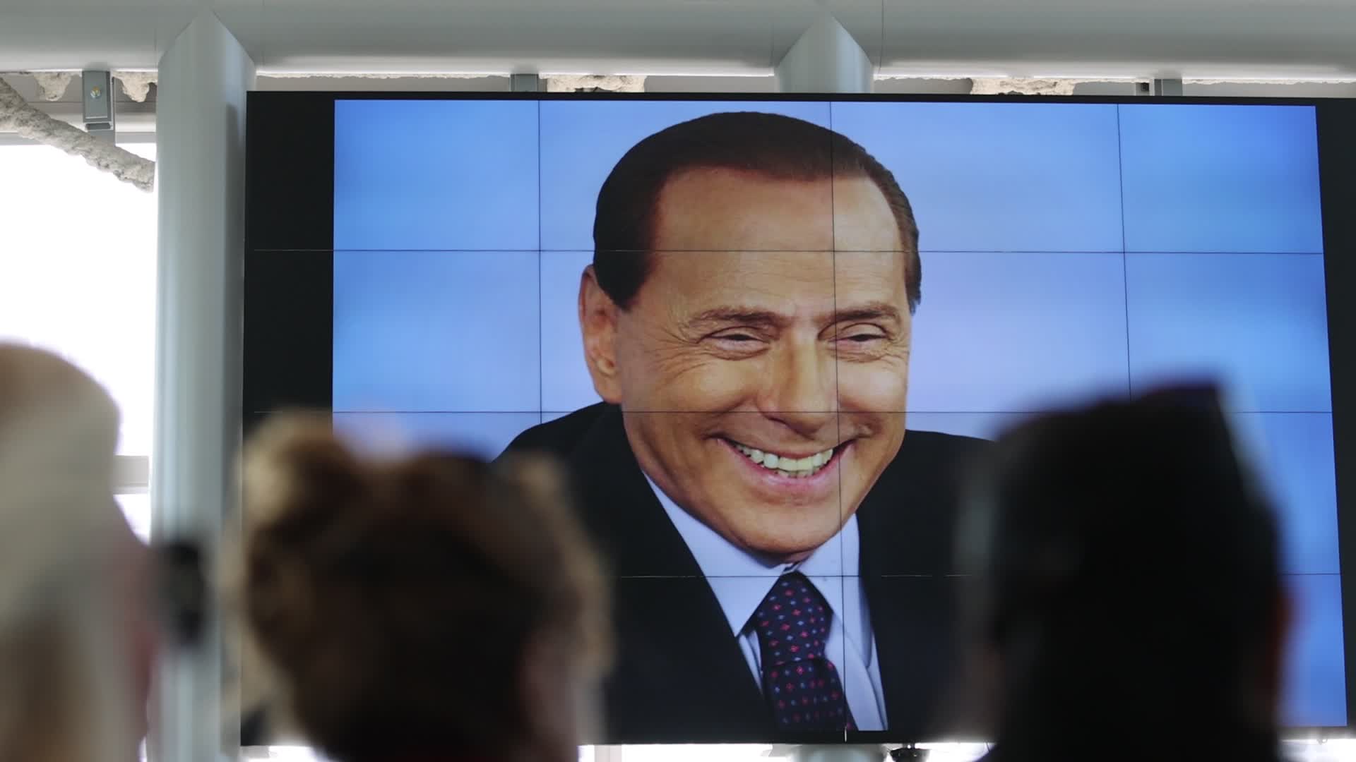 The ceremony of naming Silvio Berlusconi of the Belvedere of the 39th floor of Palazzo Lombardia 