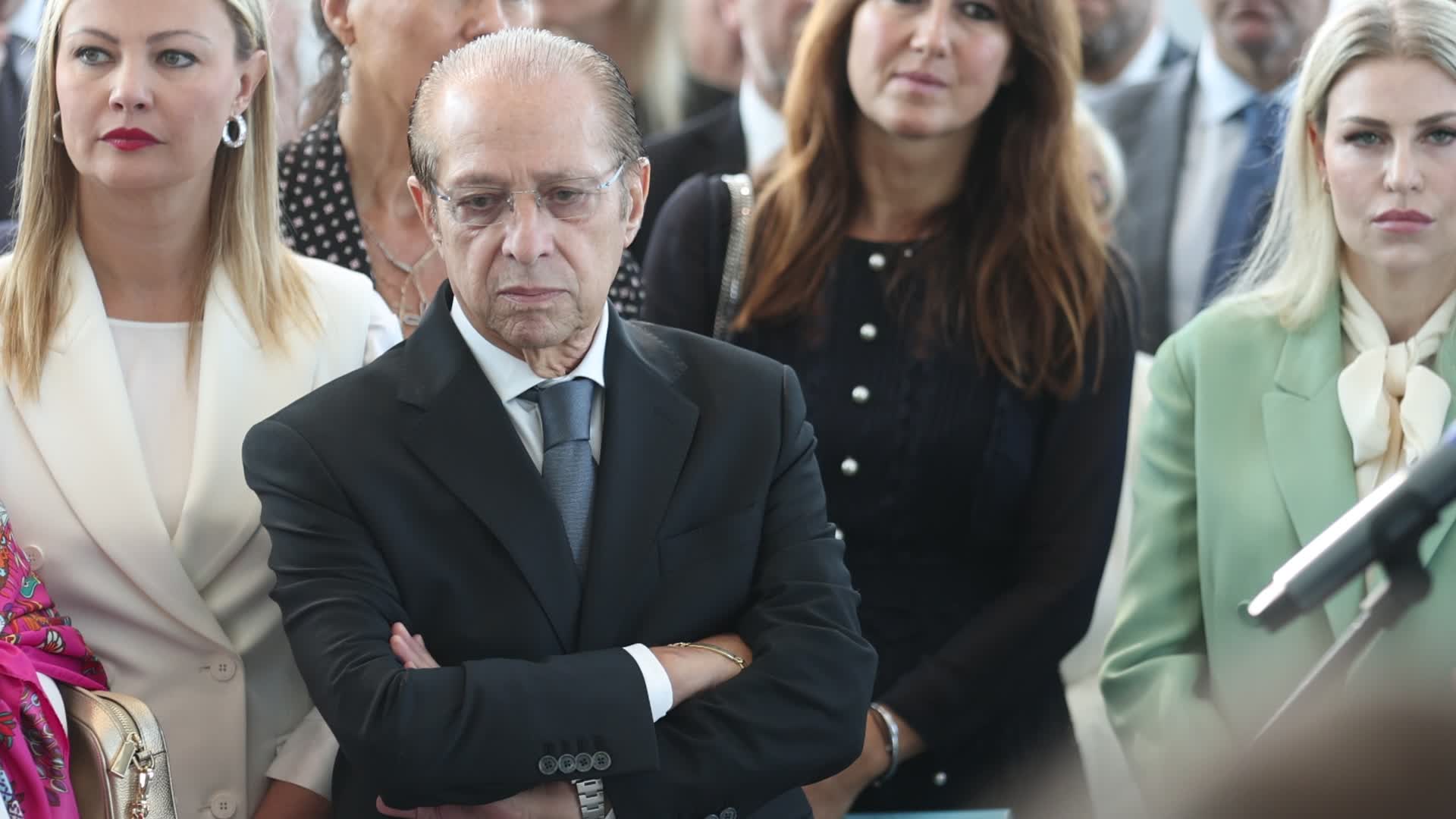 The ceremony of naming Silvio Berlusconi of the Belvedere of the 39th floor of Palazzo Lombardia 