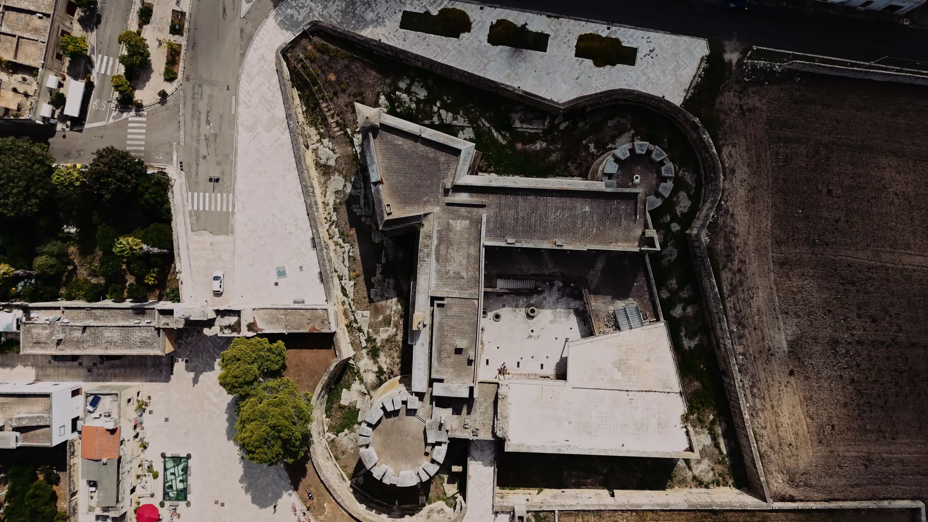 Drone View Of Acaia, Salento