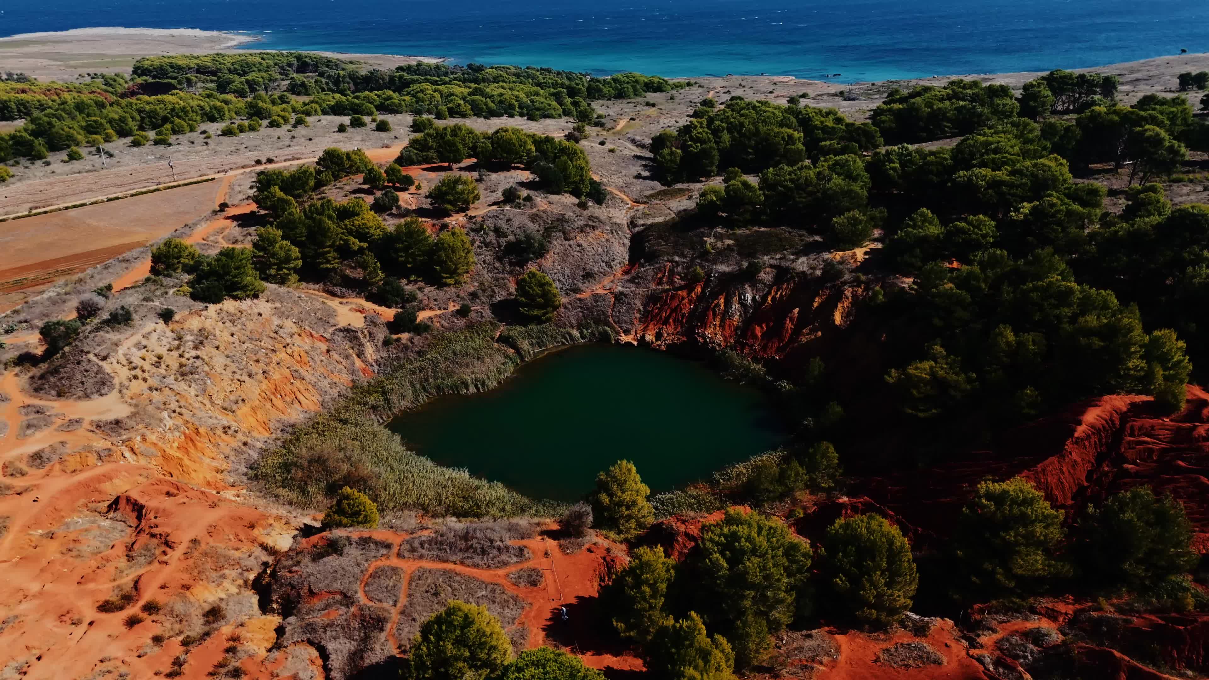 Drone View Of Bauxite Quarry