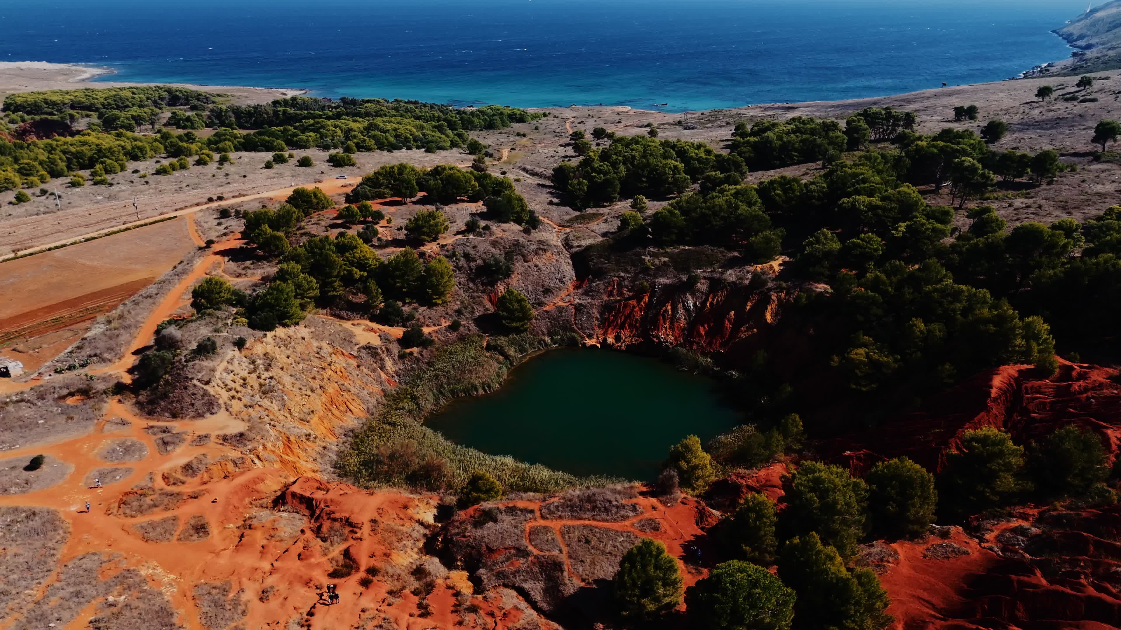 Drone View Of Bauxite Quarry