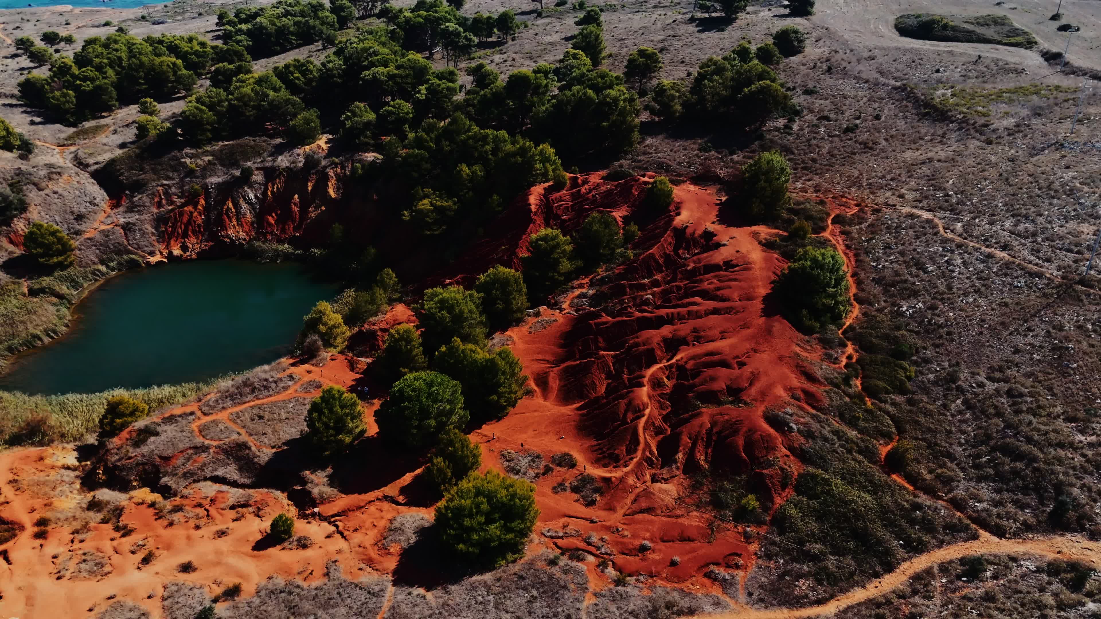 Drone View Of Bauxite Quarry