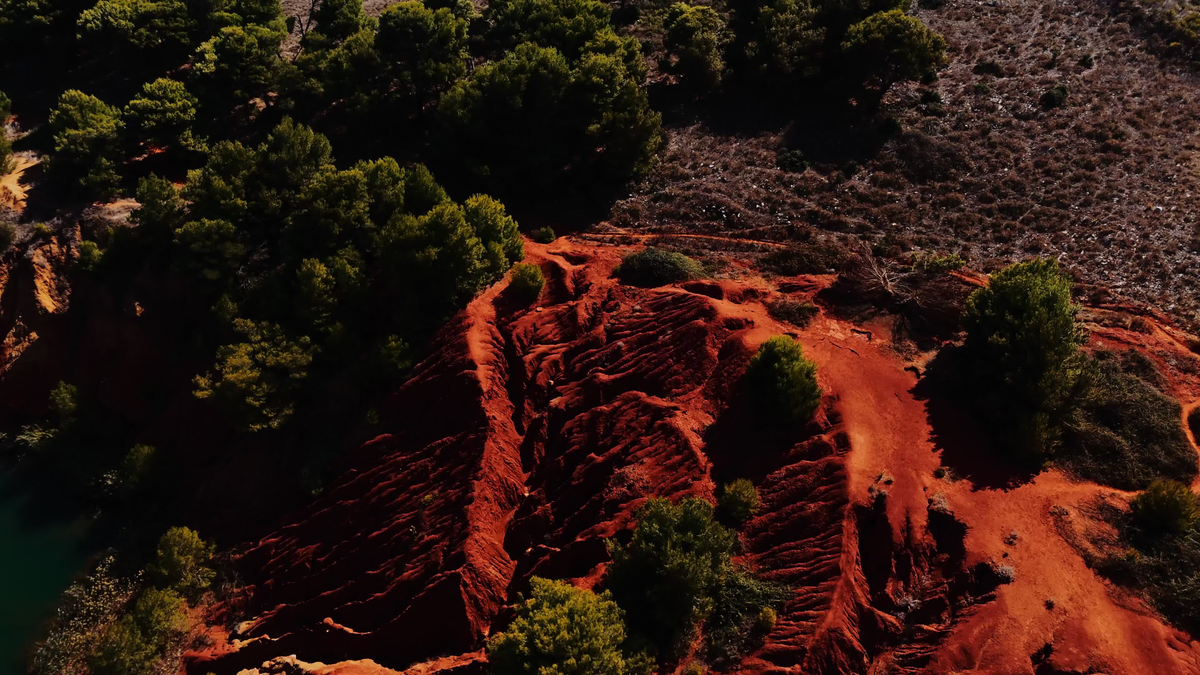 Drone View Of Bauxite Quarry