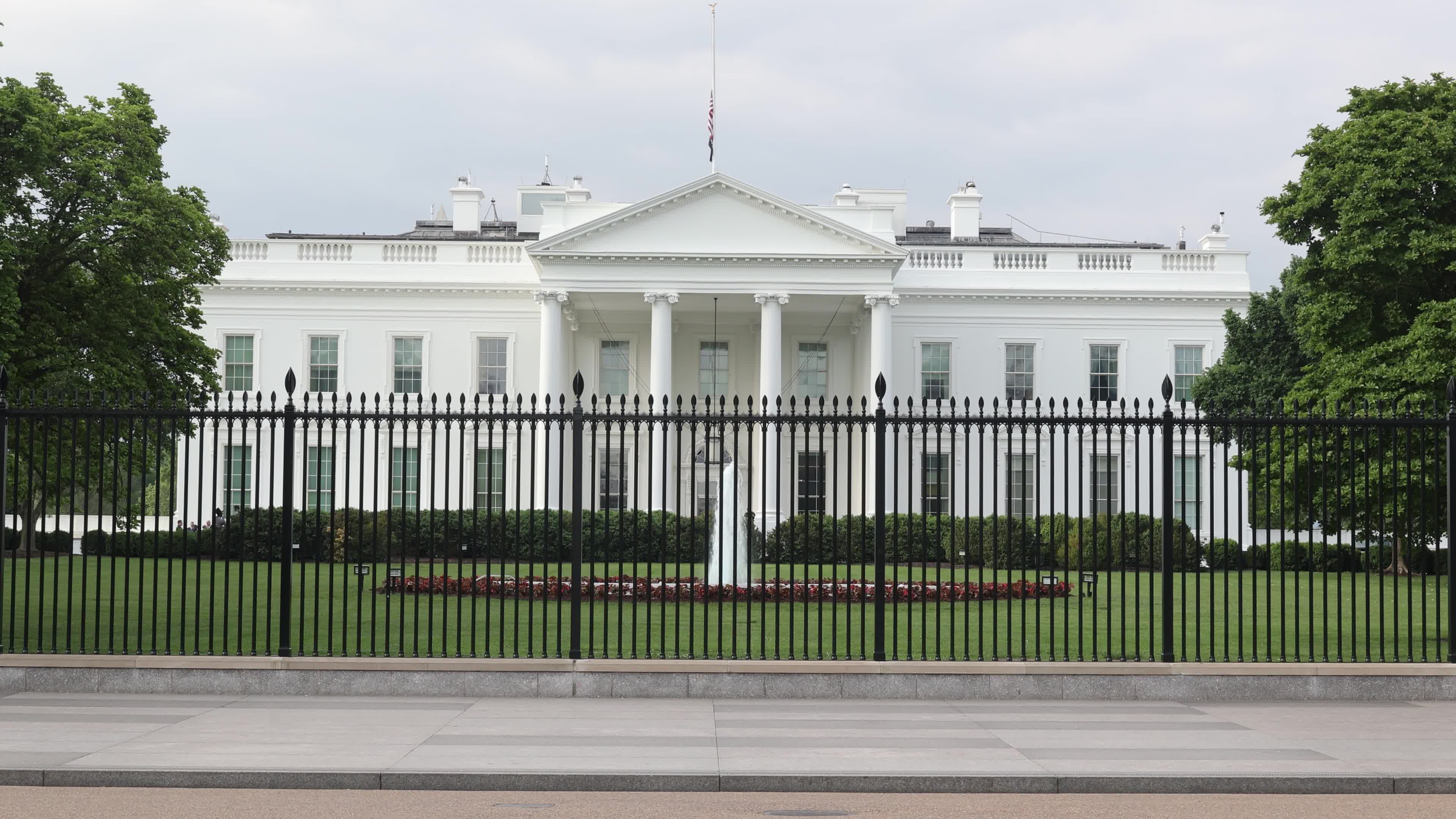 The Northern Side Of The White House In Washington DC