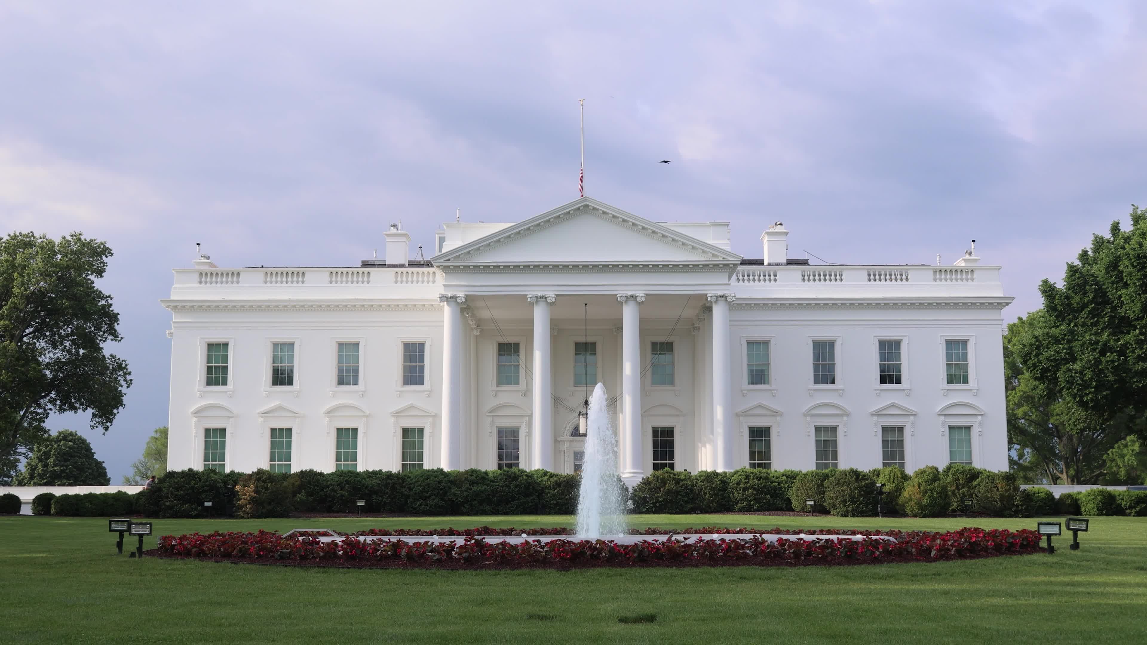 The Northern Side Of The White House In Washington DC