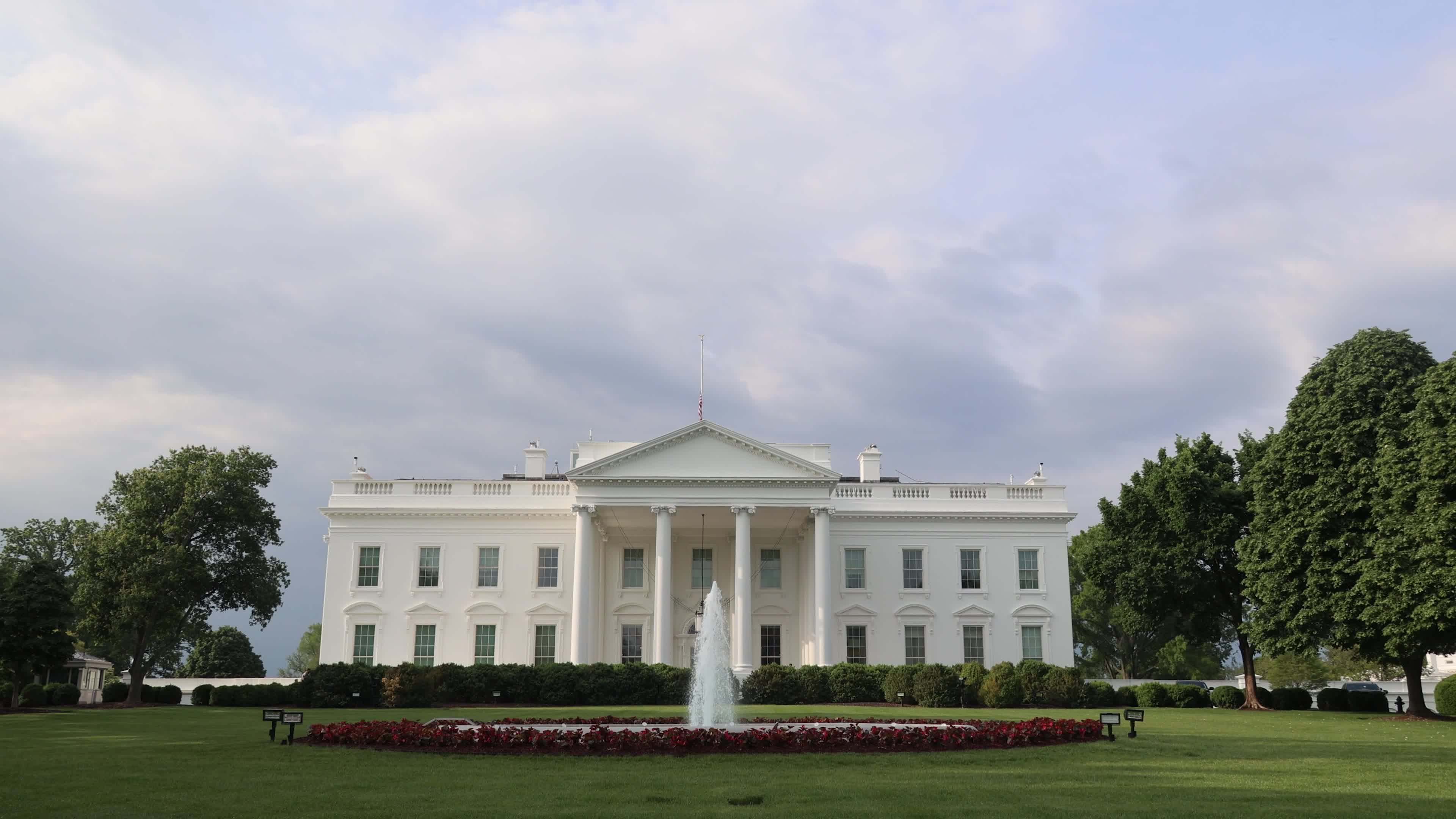 The Northern Side Of The White House In Washington DC