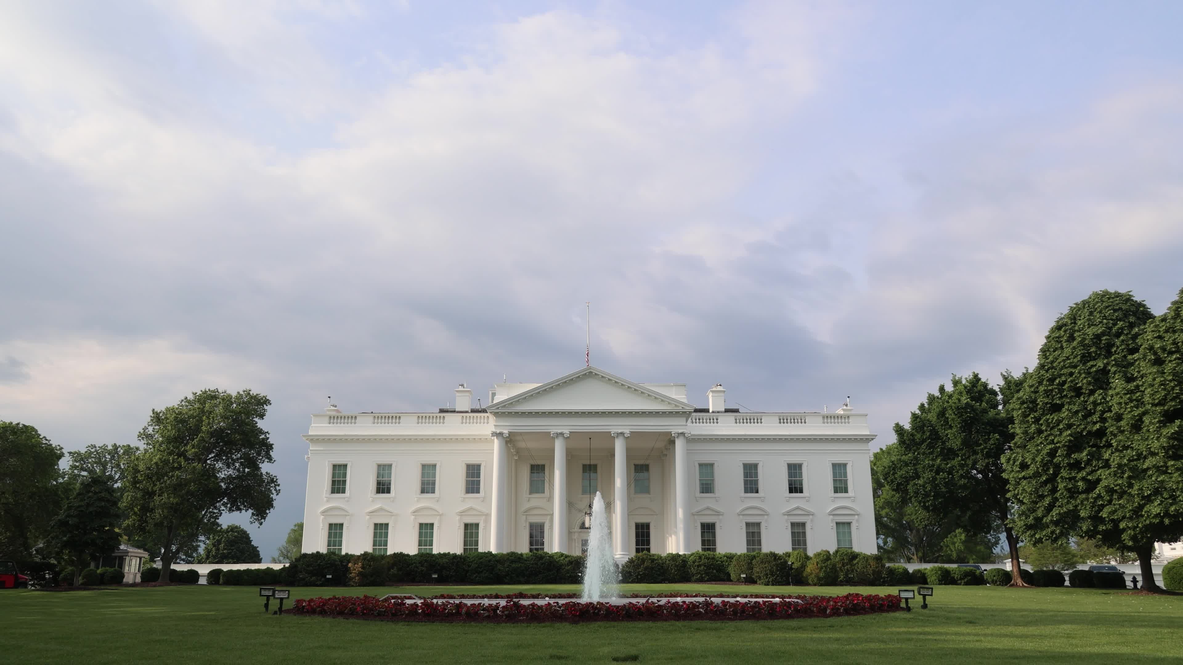 The Northern Side Of The White House In Washington DC
