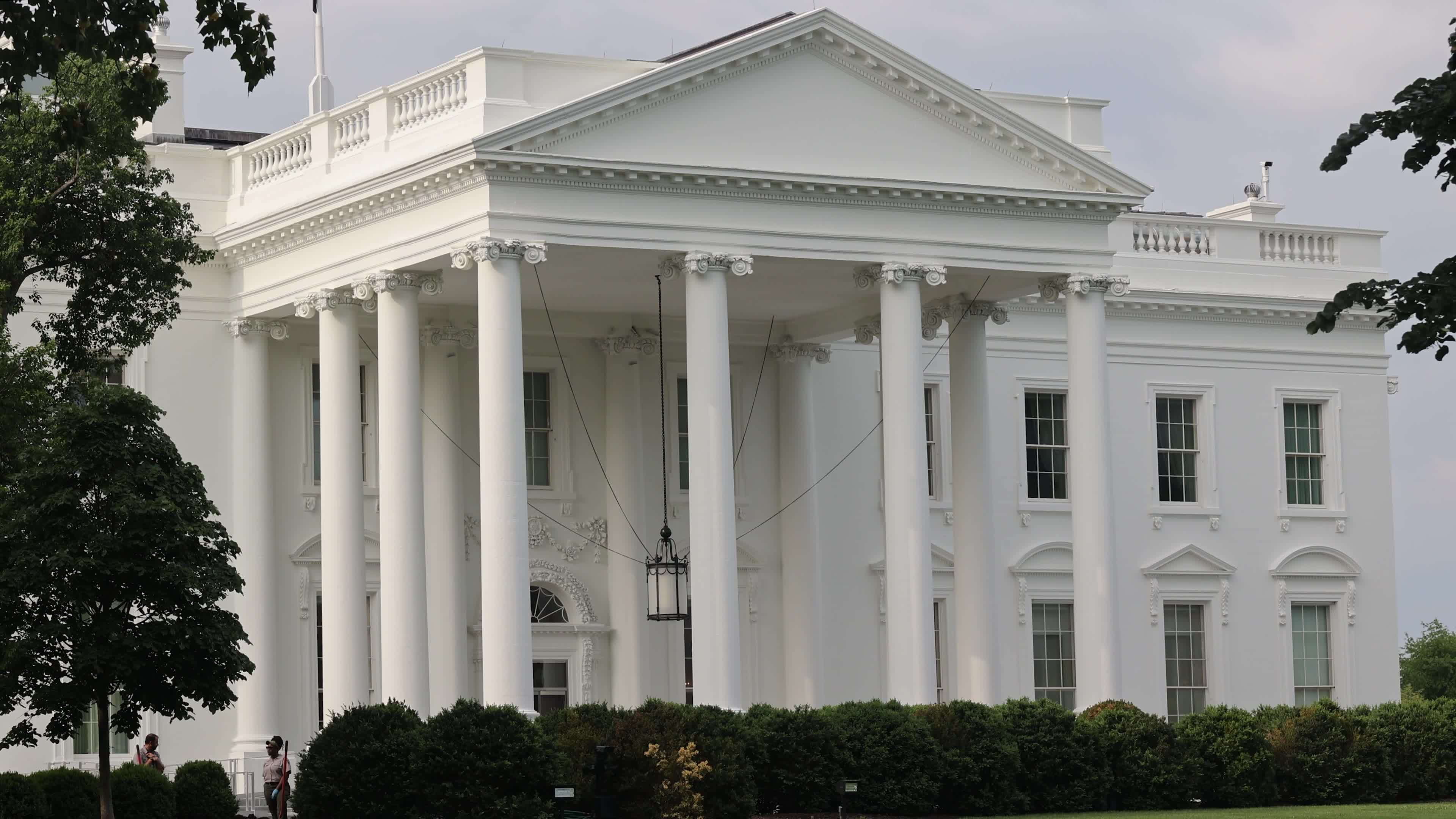 The Northern Side Of The White House In Washington DC