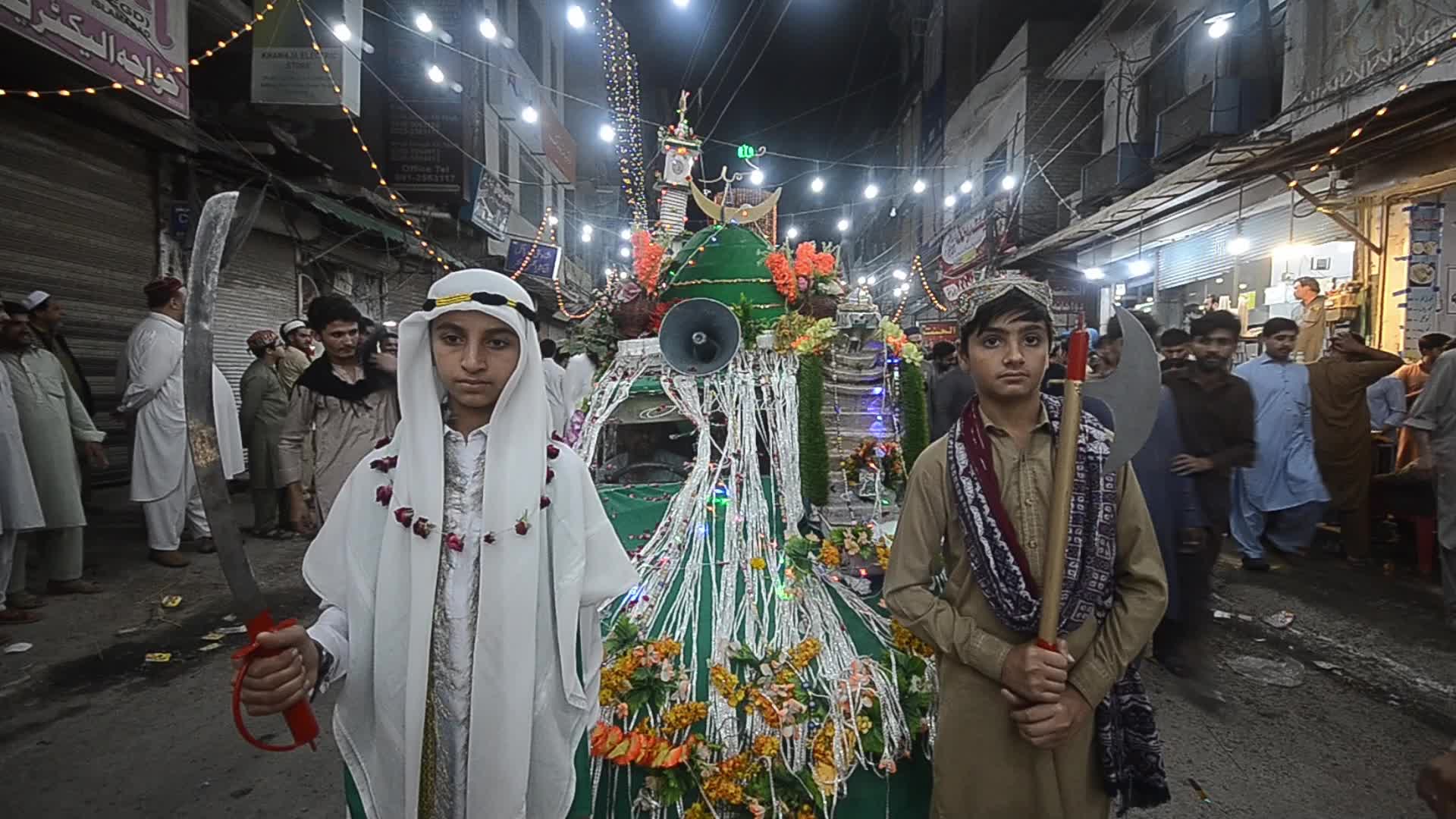 Mawlid al-Nabi in Pakistan's Peshawar 