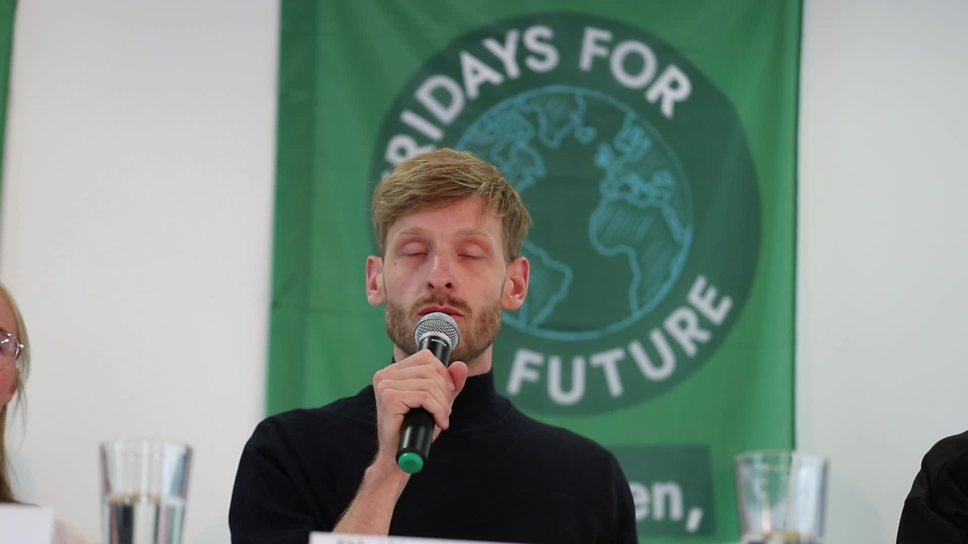 Press Conference of Fridays for Future in Munich
