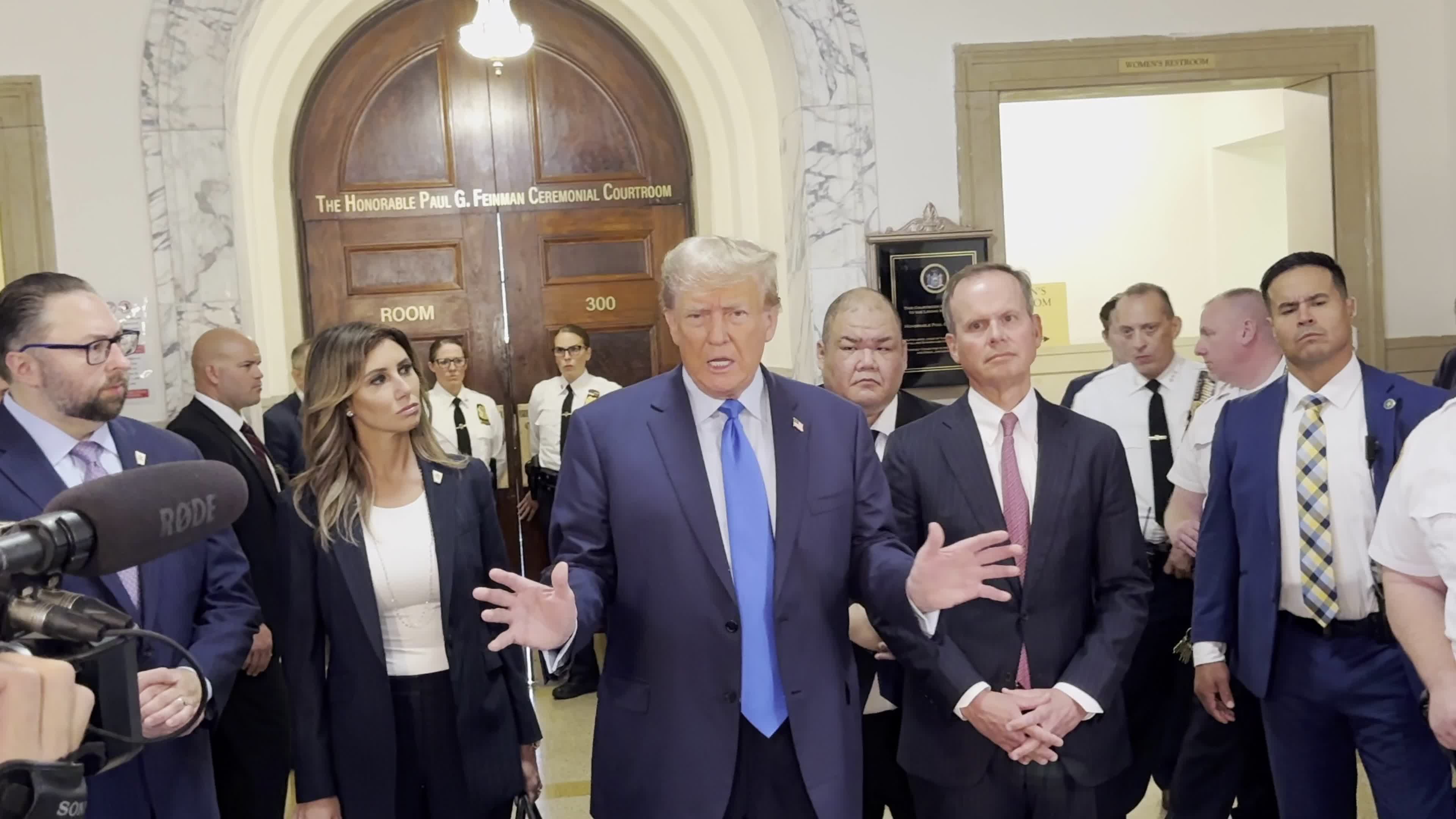 Former President Donald Trump Appears in Court for the Start of Civil Fraud Trial