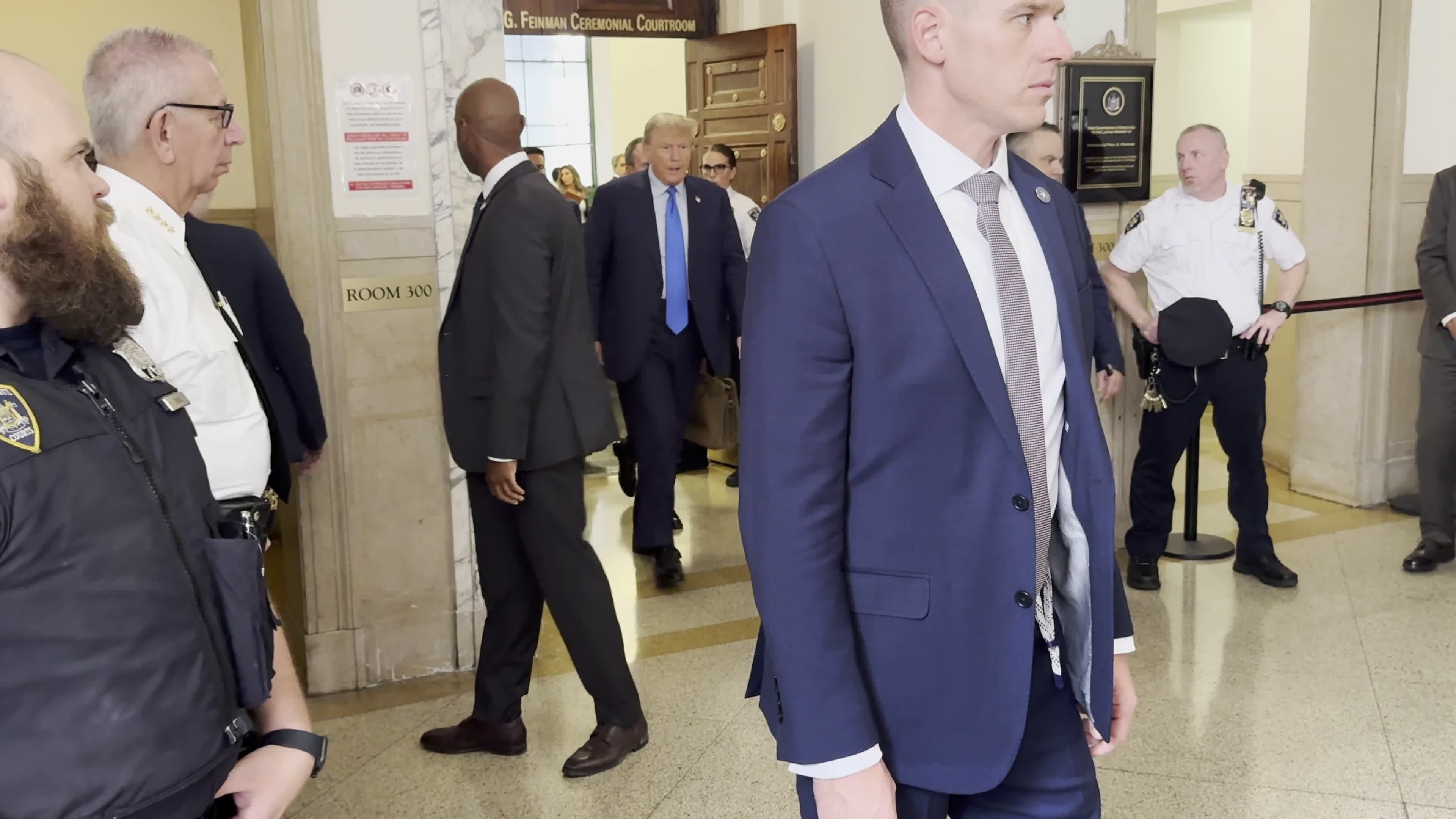 Former President Donald Trump Appears in Court for the Start of Civil Fraud Trial