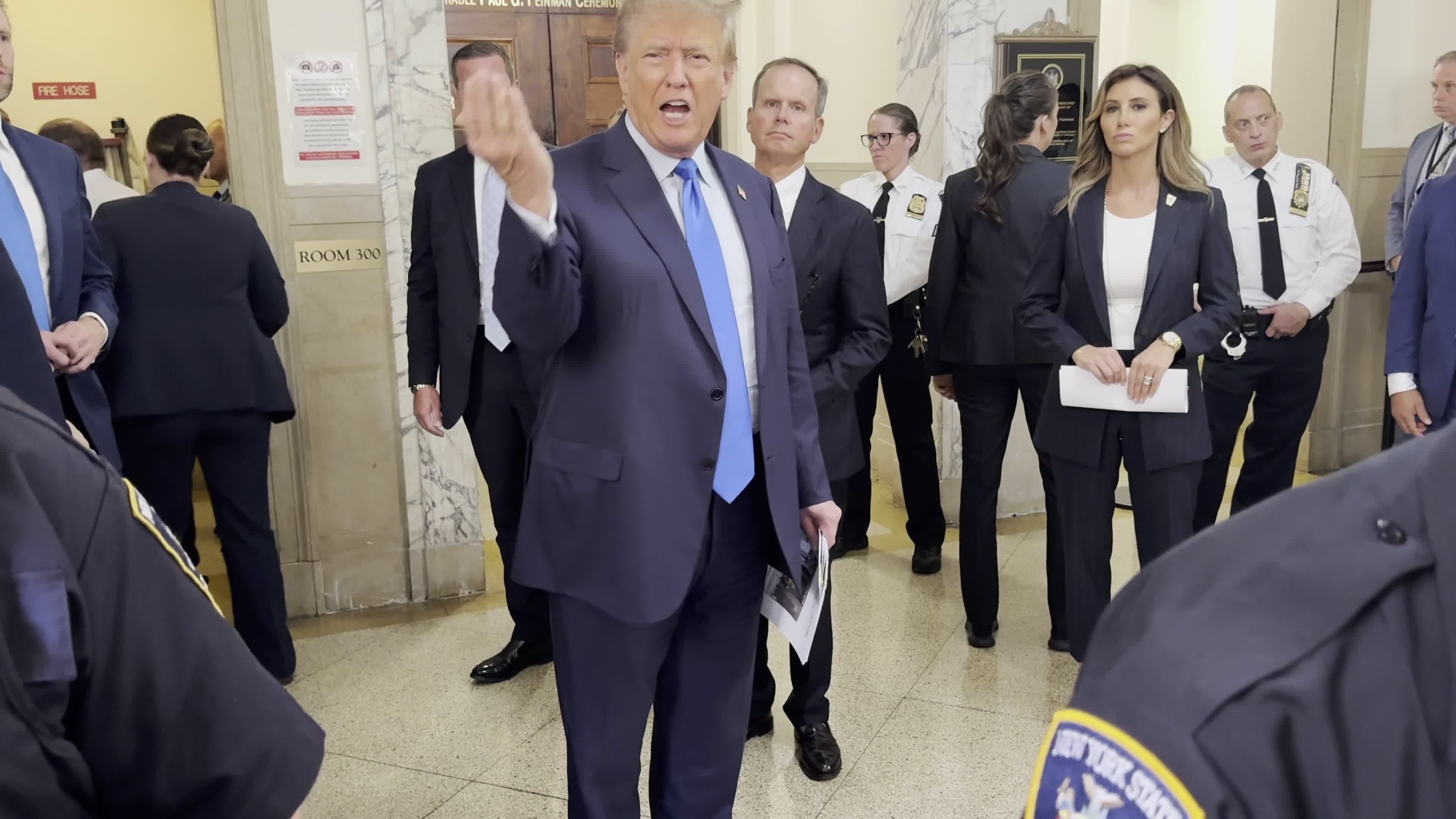 Former President Donald Trump Appears in Court for the Start of Civil Fraud Trial