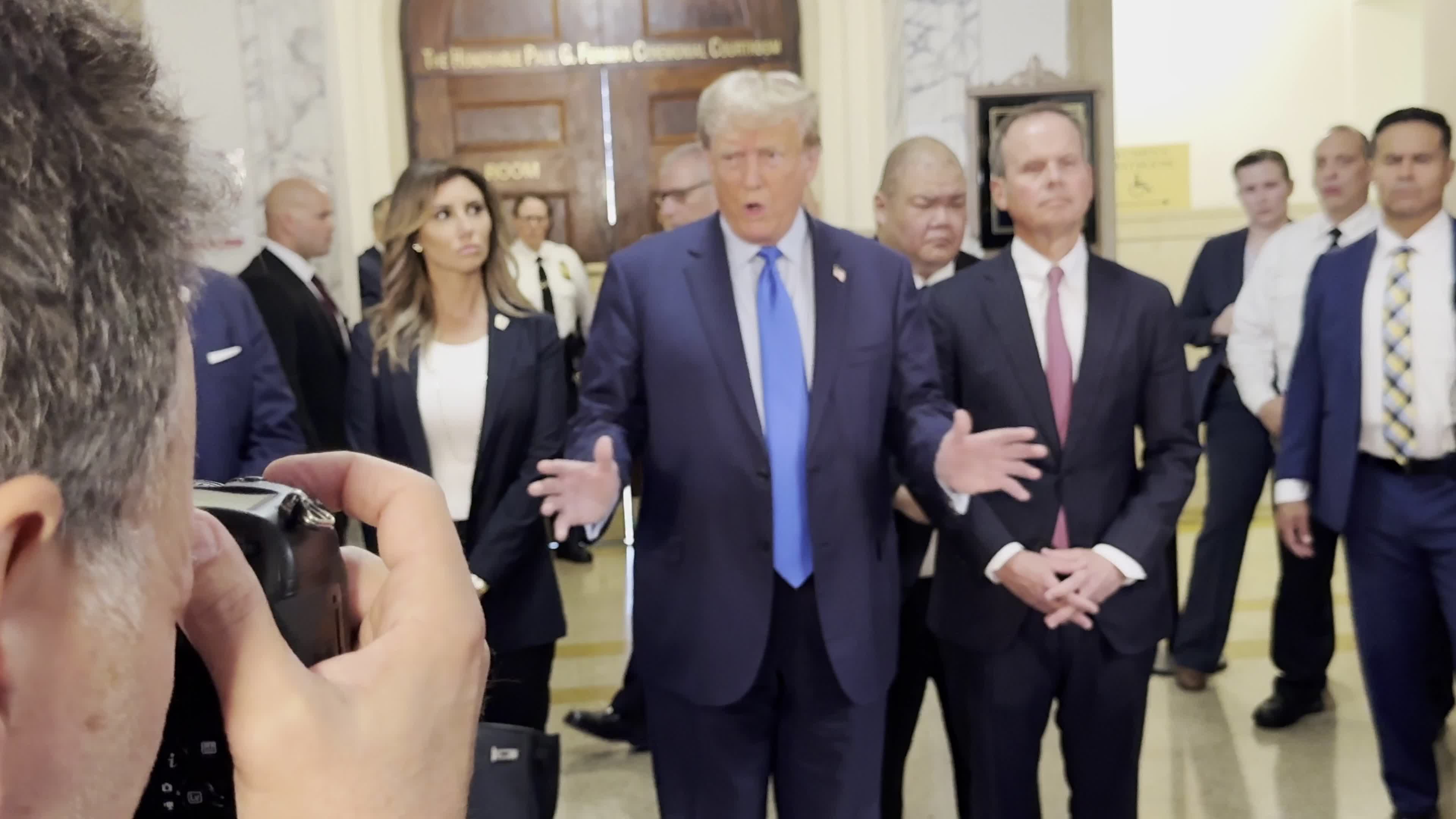 Former President Donald Trump Appears in Court for the Start of Civil Fraud Trial