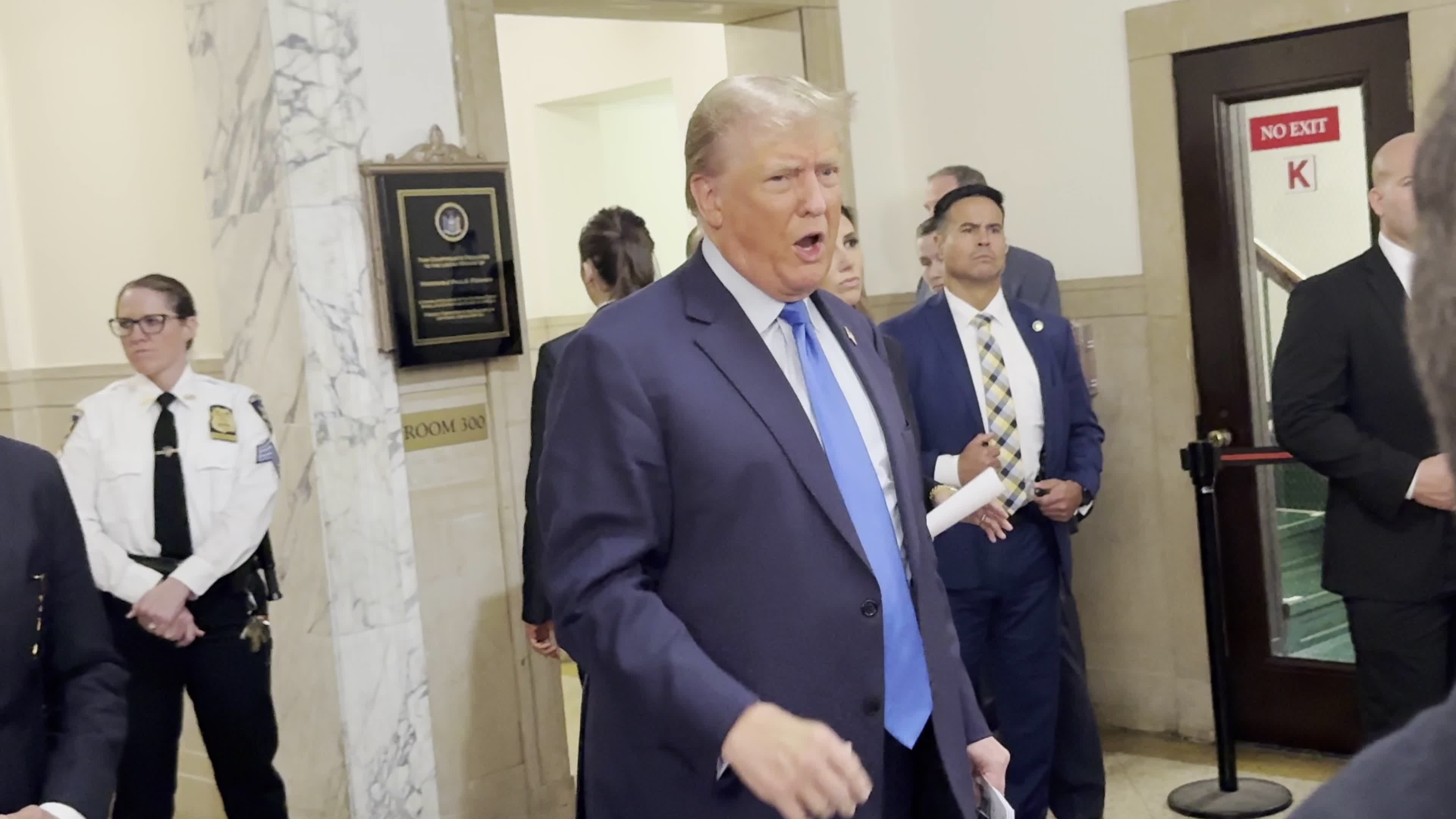 Former President Donald Trump Appears in Court for the Start of Civil Fraud Trial