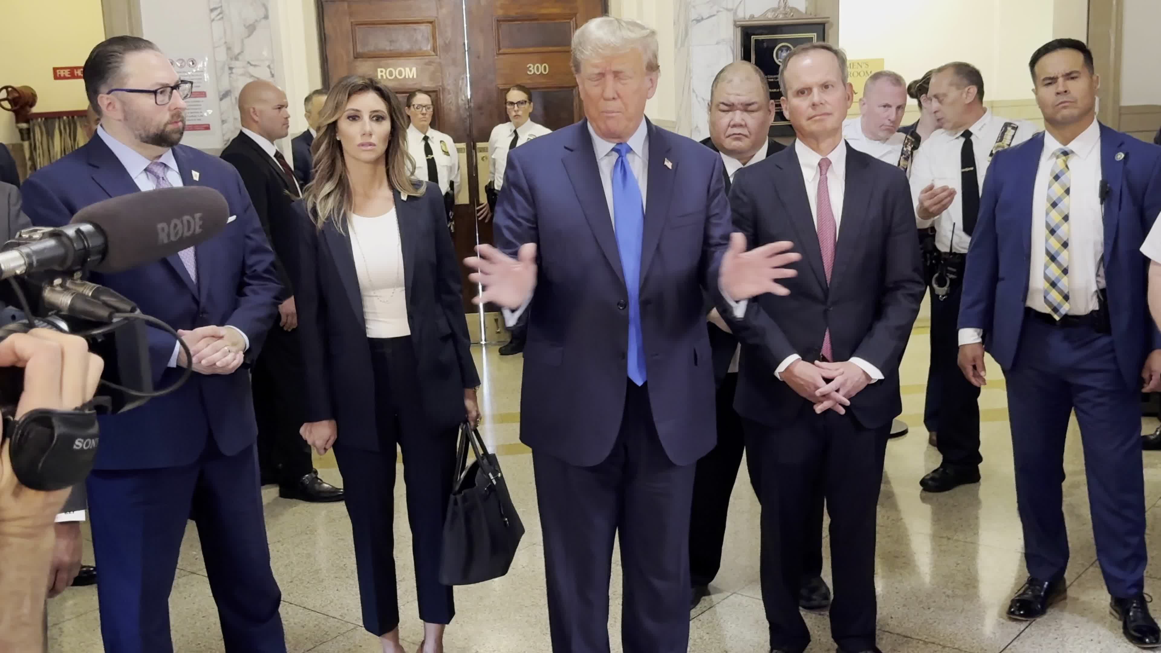 Former President Donald Trump Appears in Court for the Start of Civil Fraud Trial