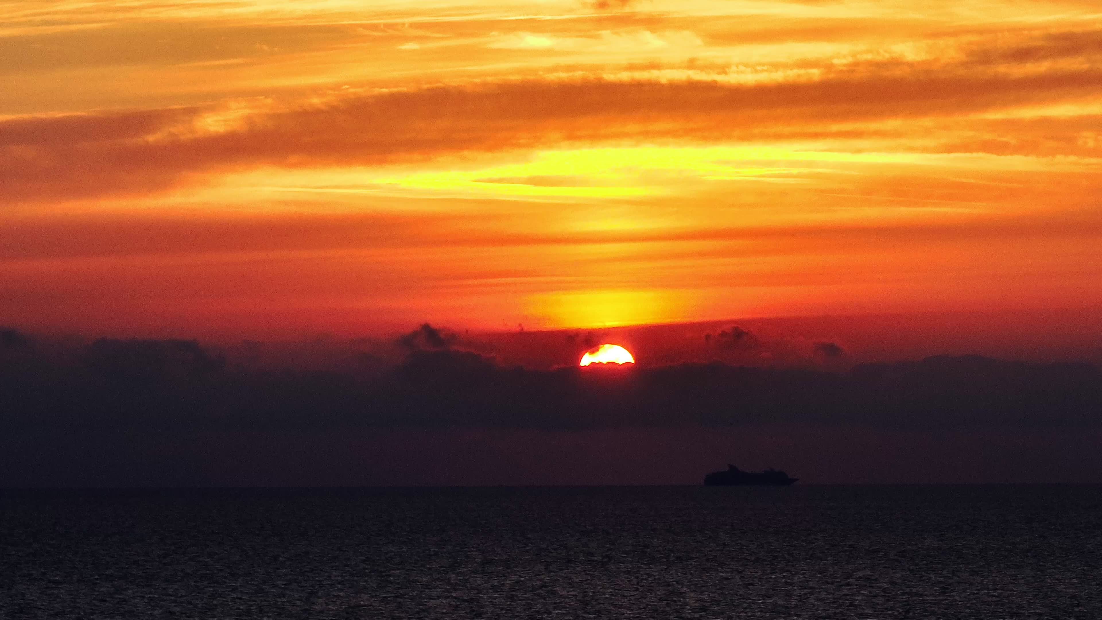 Drone View Of Sunrise In Torre Dell'Orso, Salento