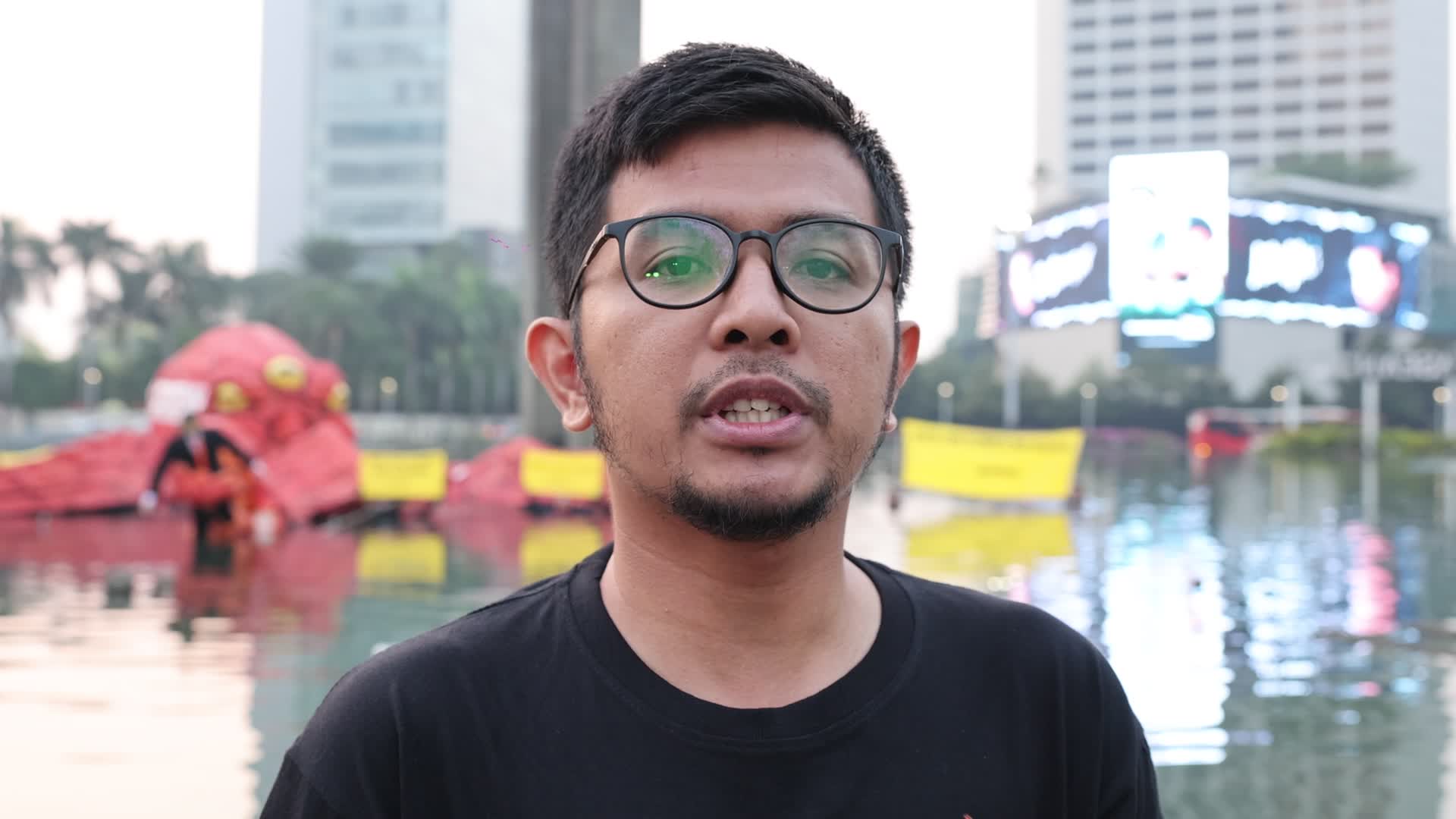 Greenpeace Staged Protest Ahead Of The Registration Of Indonesia Presidential Elections Candidates