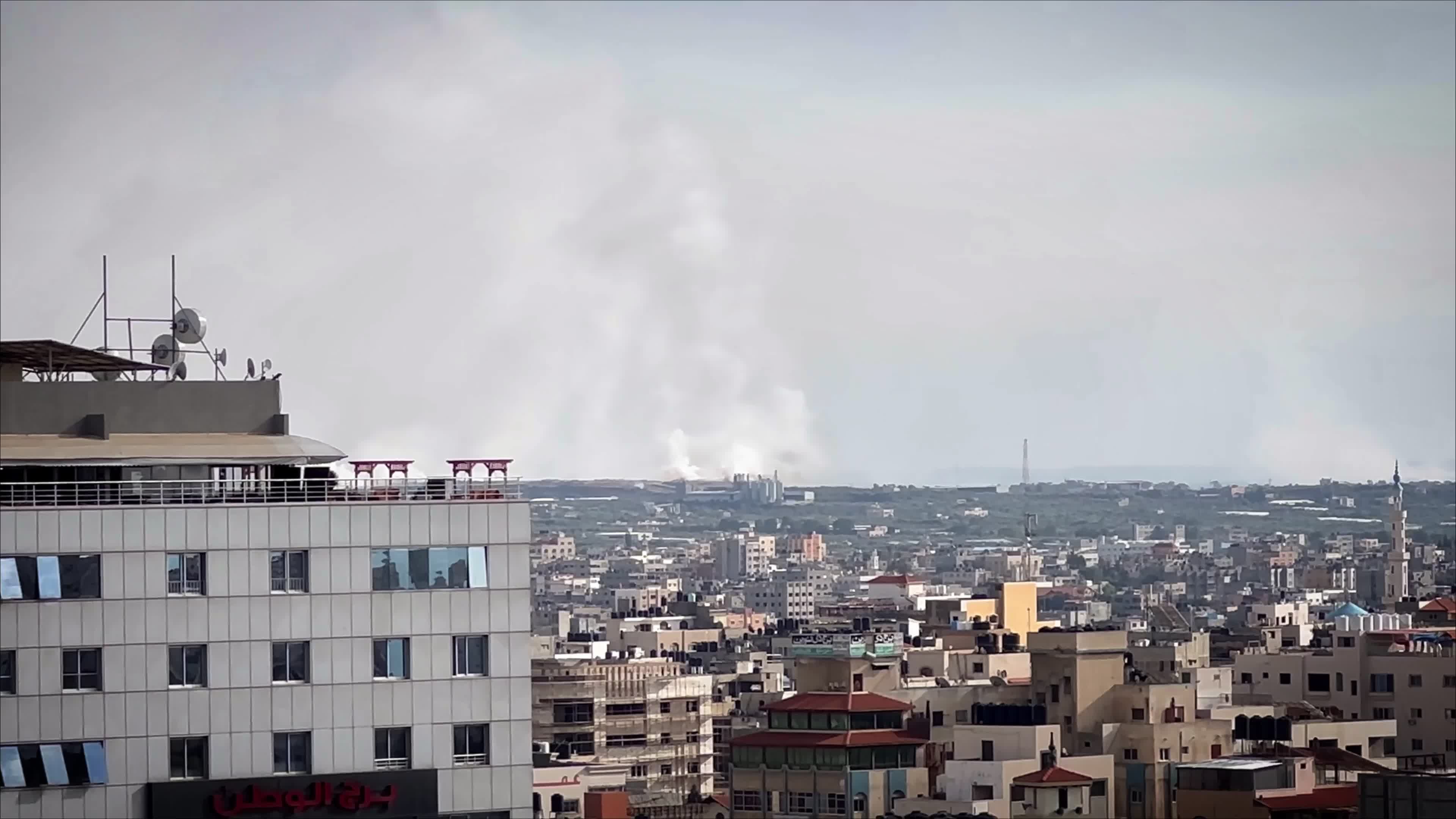 Israeli Airstrike In Gaza After Hamas Attacks