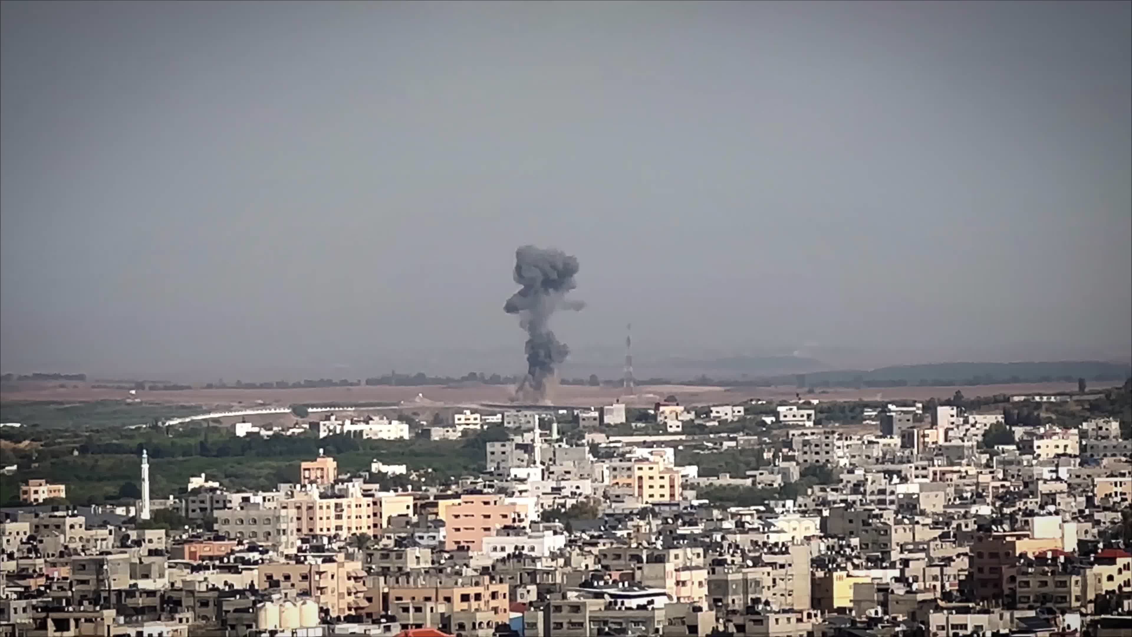 Israeli Airstrike In Gaza After Hamas Attacks