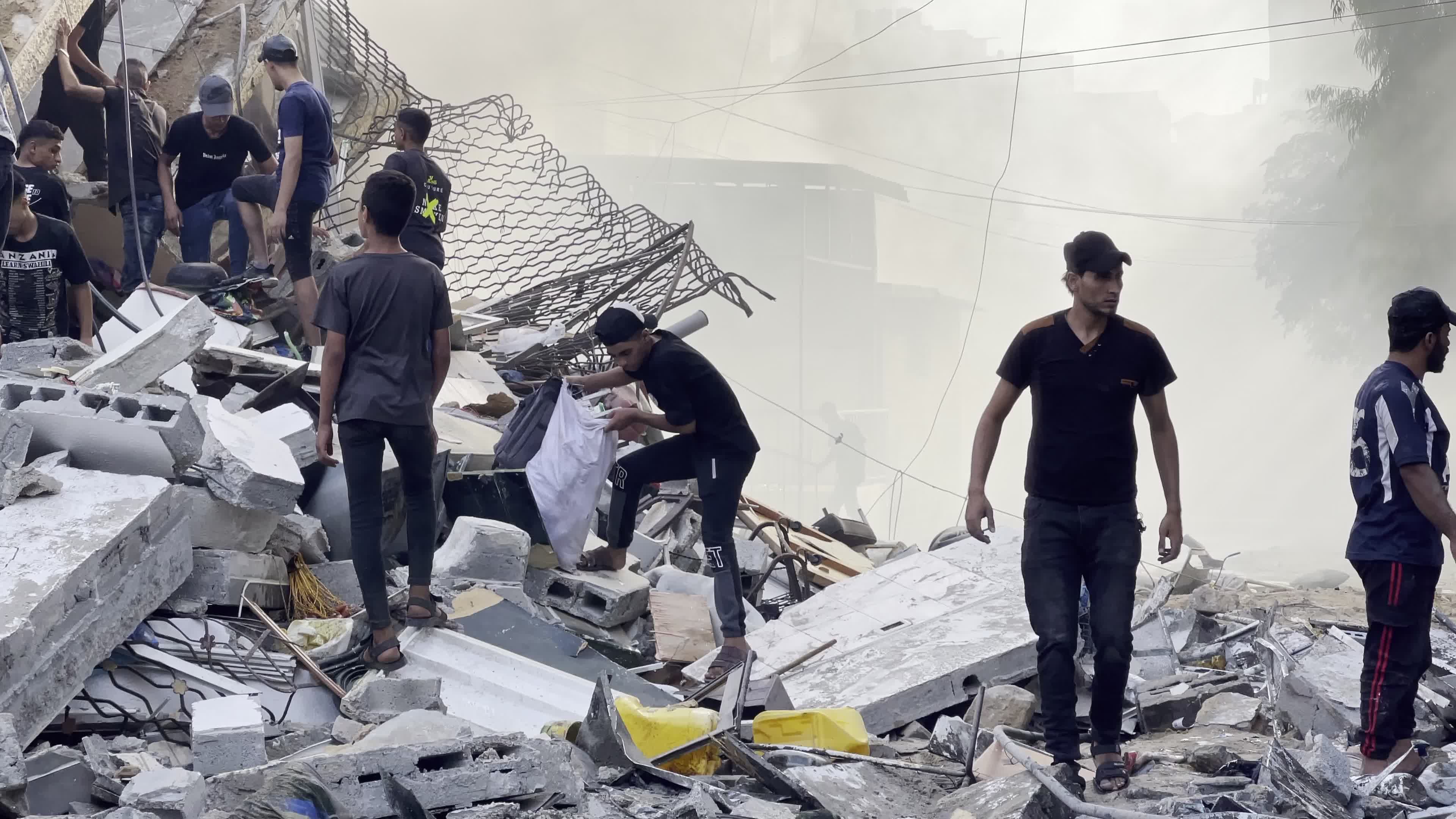 Aftermath of Israeli Airstrike In Gaza, Palestine