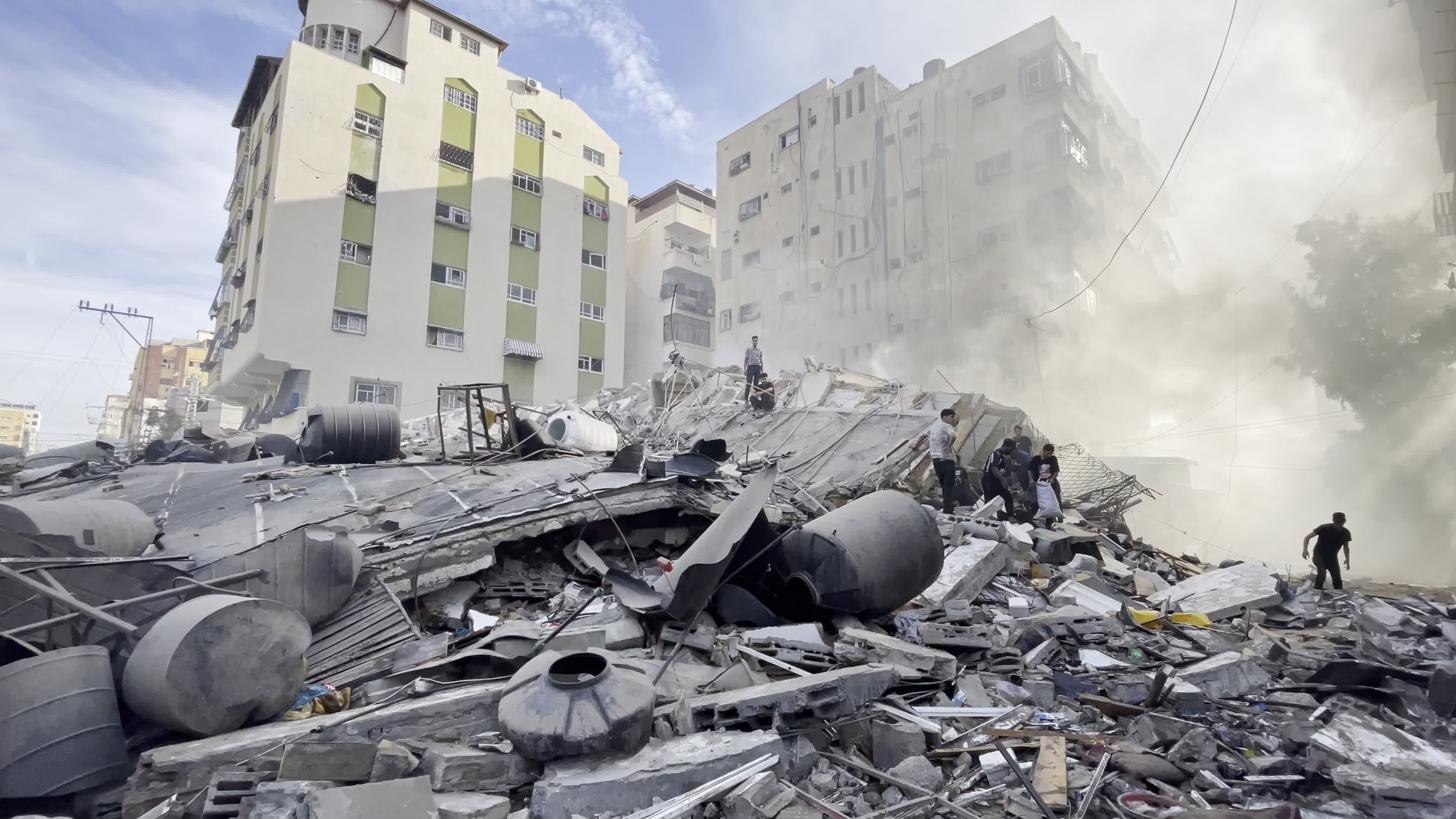 Aftermath of Israeli Airstrike In Gaza, Palestine