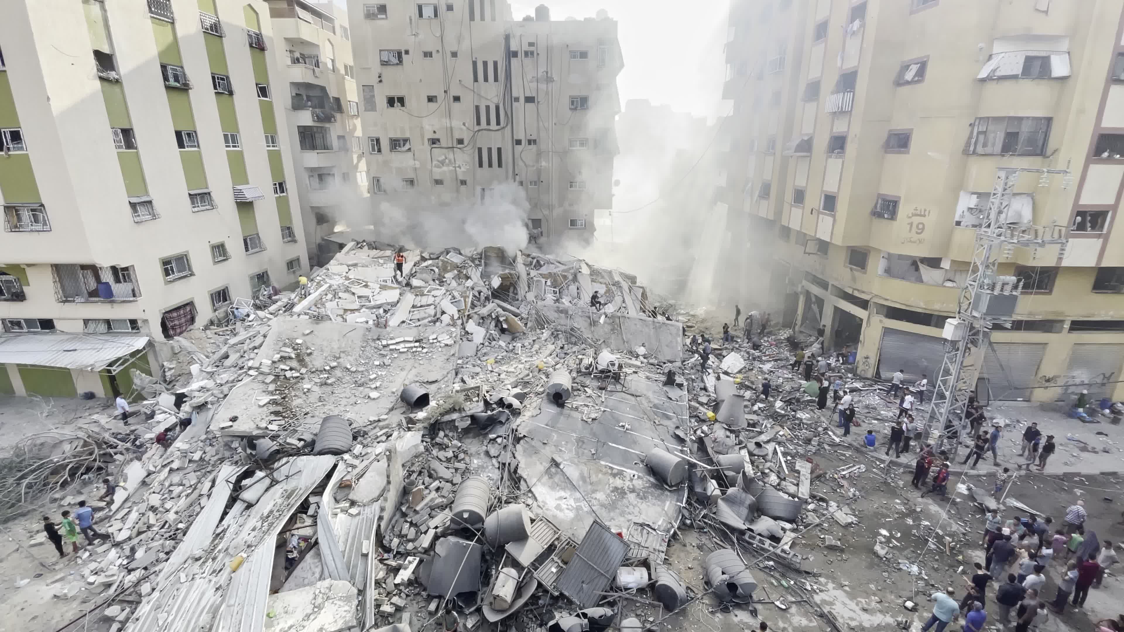 Aftermath of Israeli Airstrike In Gaza, Palestine