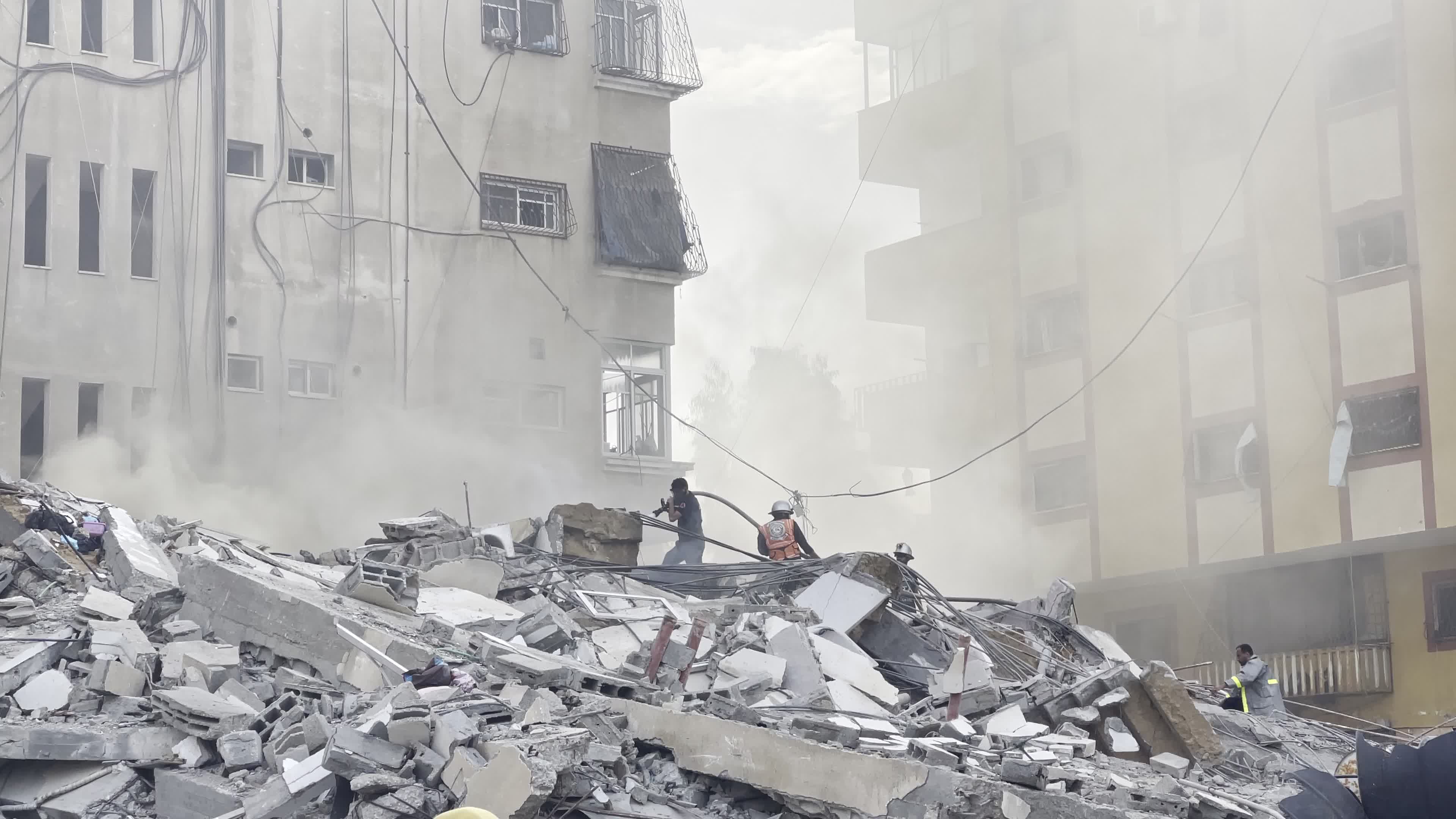 Aftermath of Israeli Airstrike In Gaza, Palestine