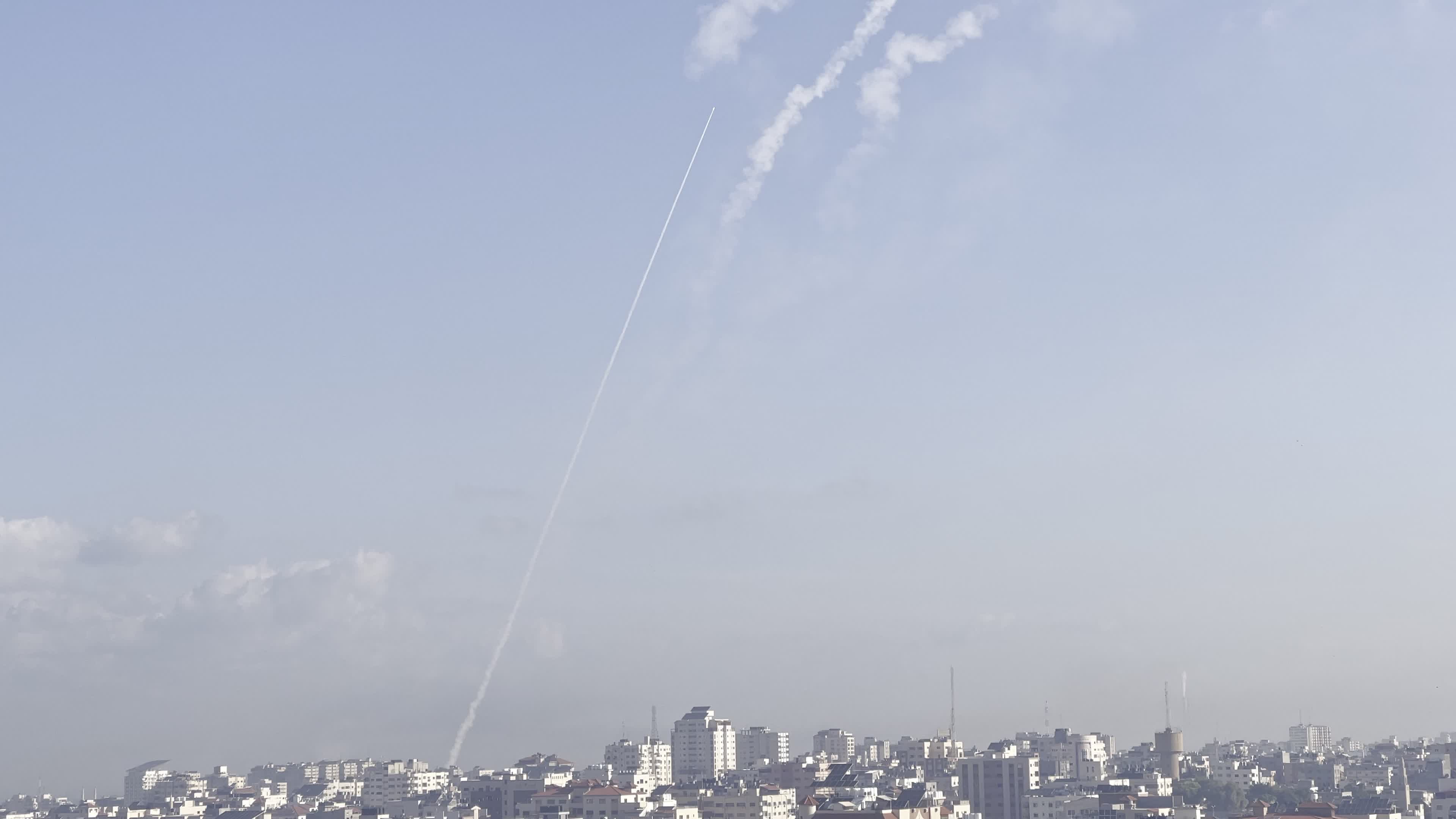 Rockets Fired From Gaza To Isreal