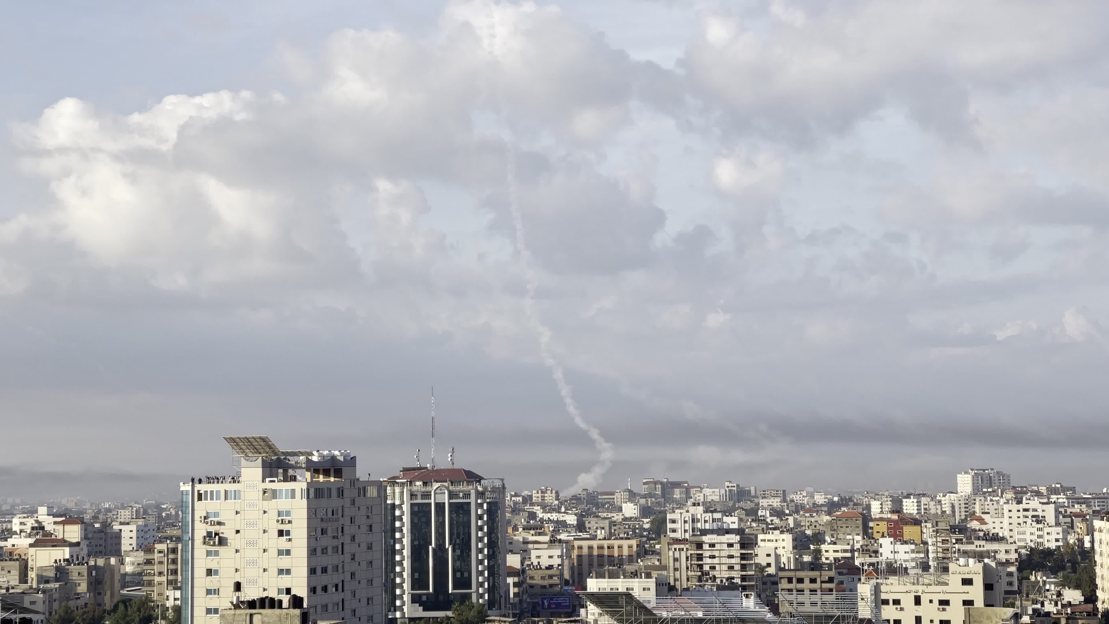 Rockets Fired From Gaza To Isreal