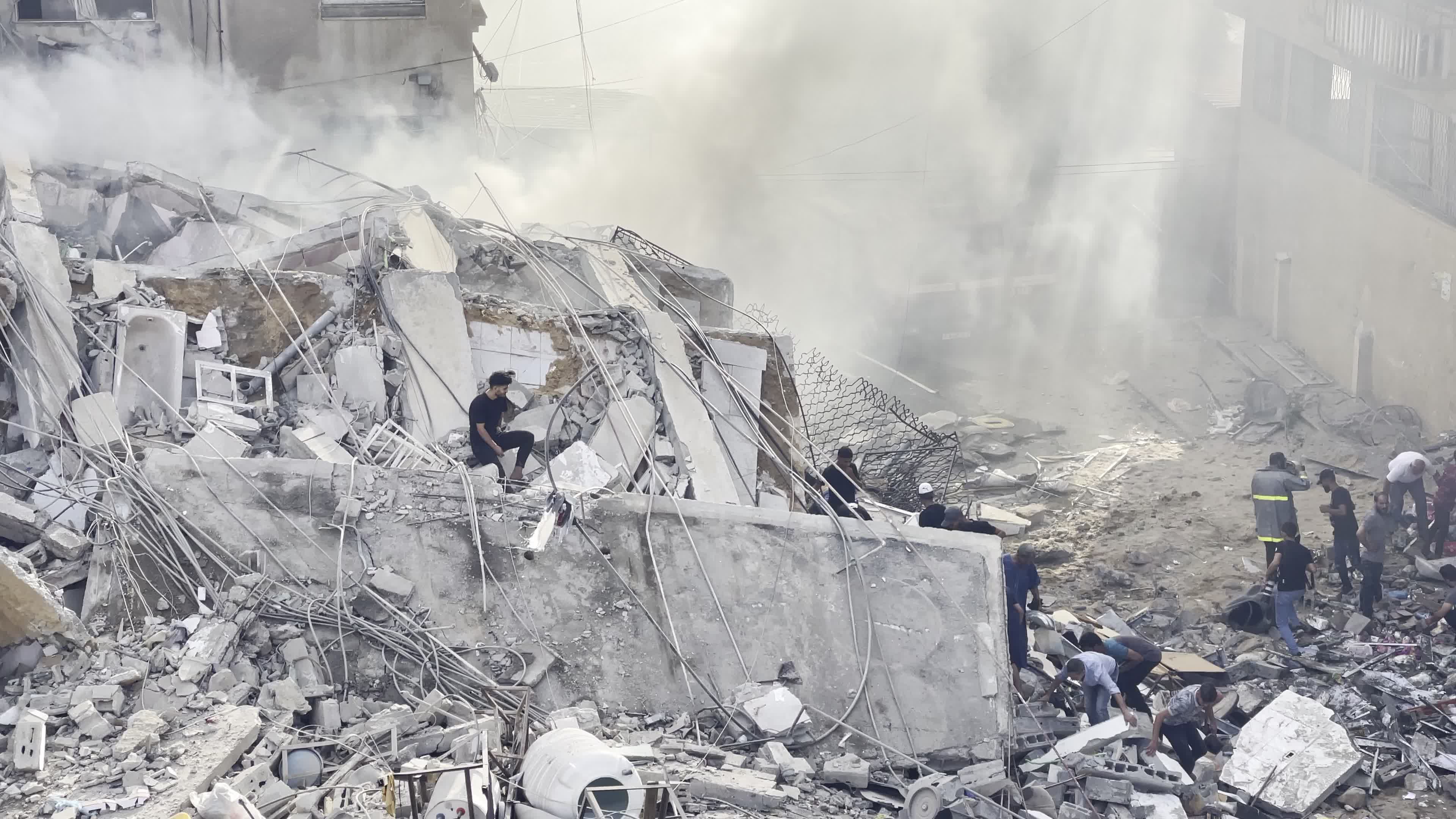Aftermath of Israeli Airstrike In Gaza, Palestine