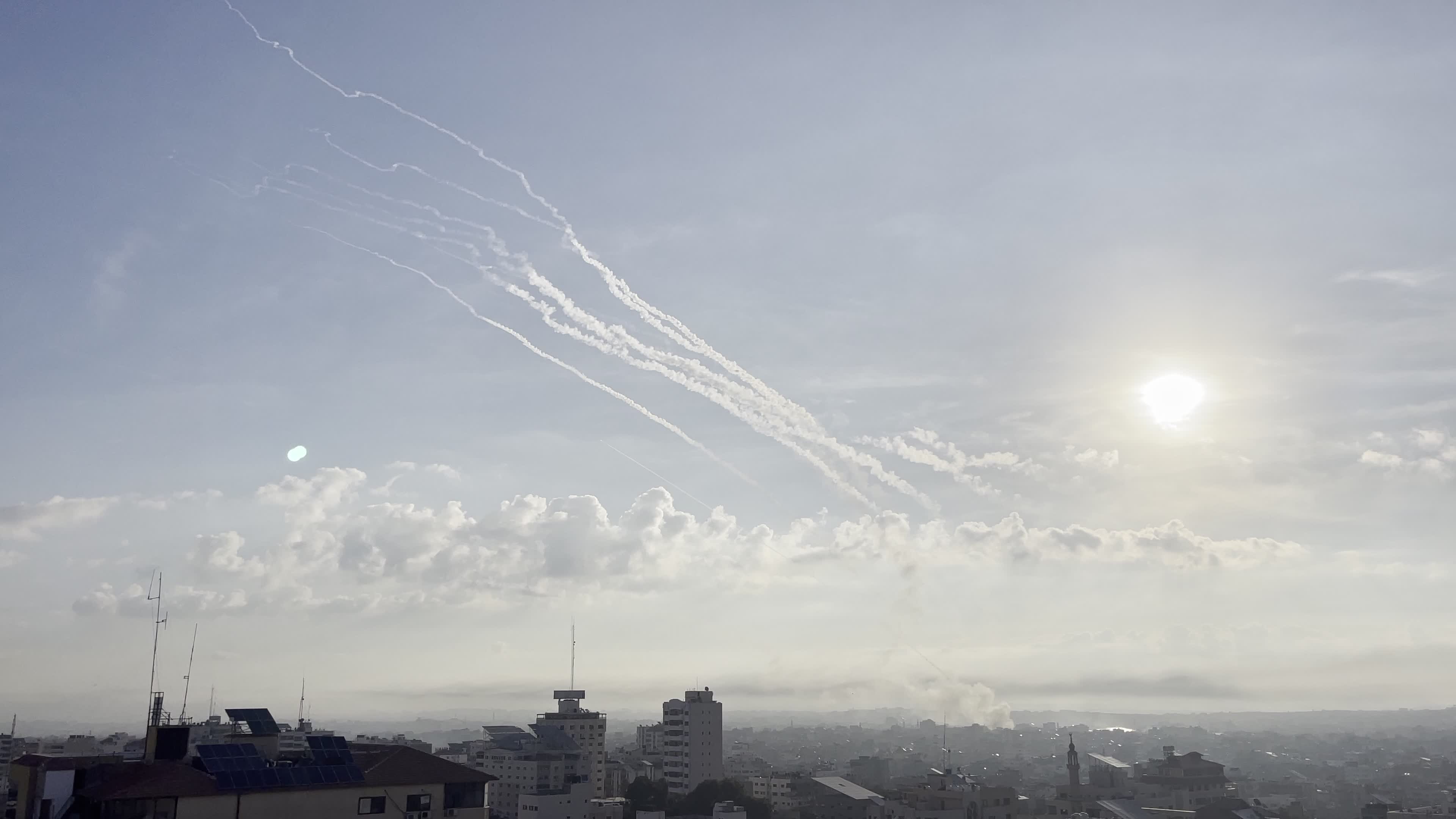 Rockets Fired From Gaza To Isreal