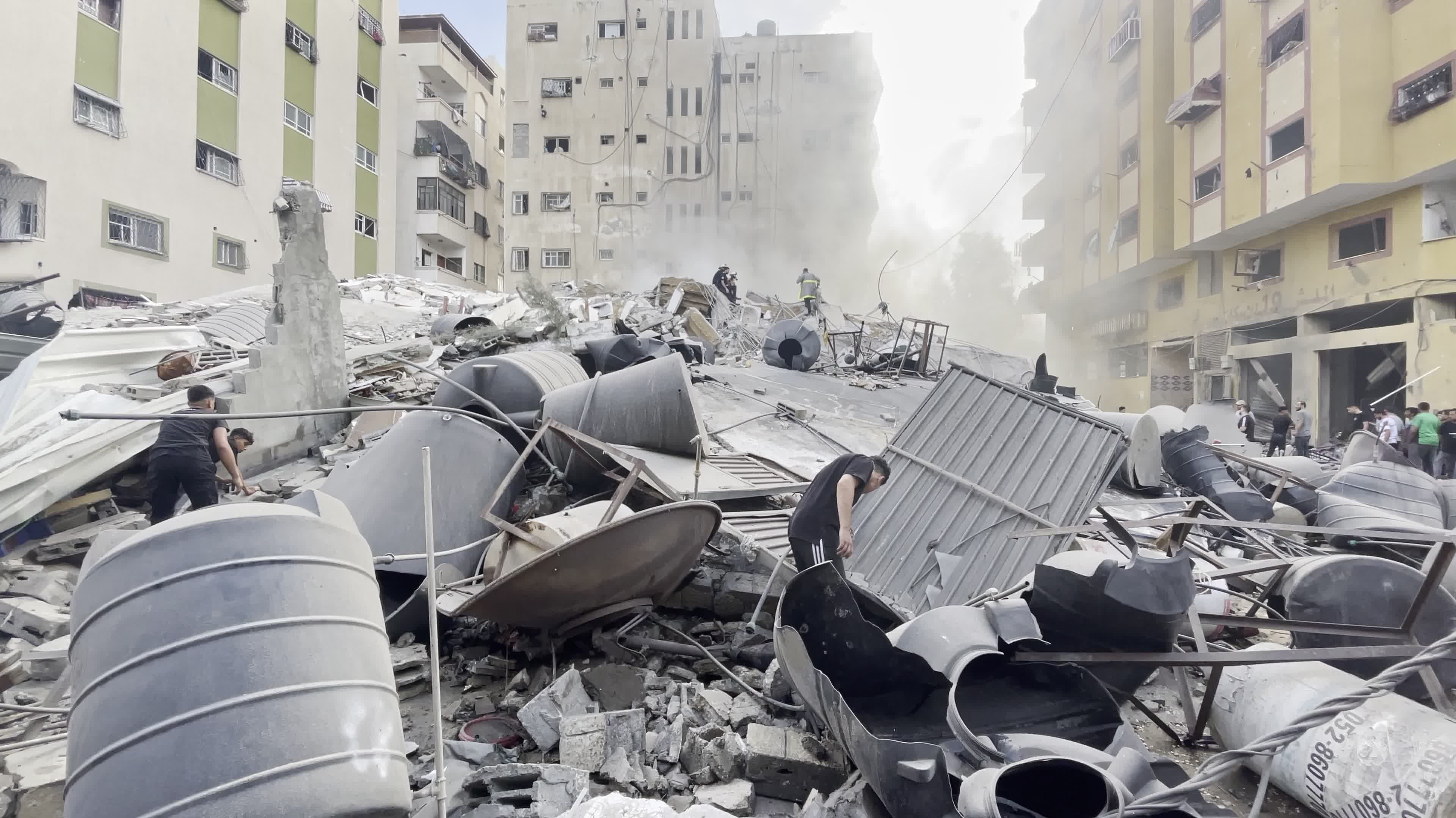Aftermath of Israeli Airstrike In Gaza, Palestine