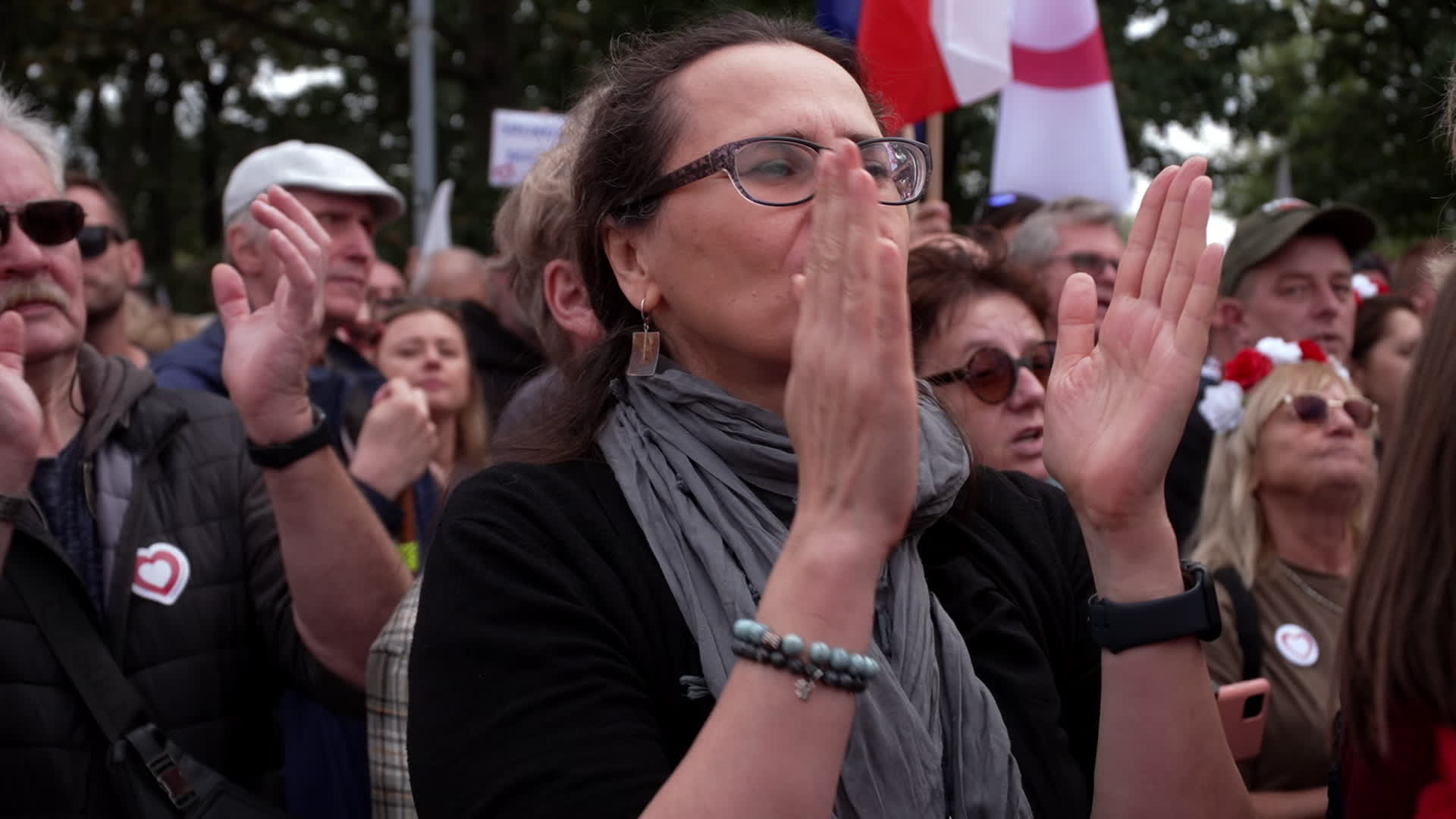 Million take part in opposition rally ahead of elections in Poland
